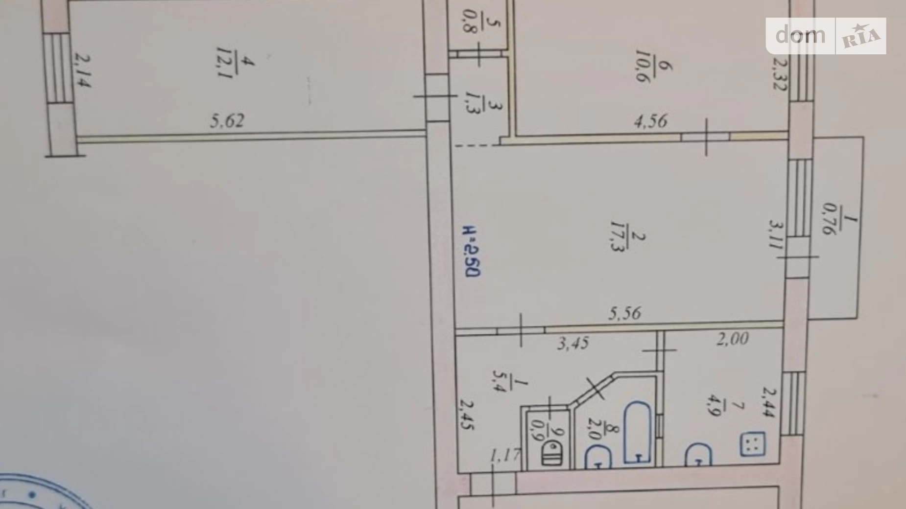 Продається 3-кімнатна квартира 56.6 кв. м у Кривому Розі, вул. Лєрмонтова - фото 4