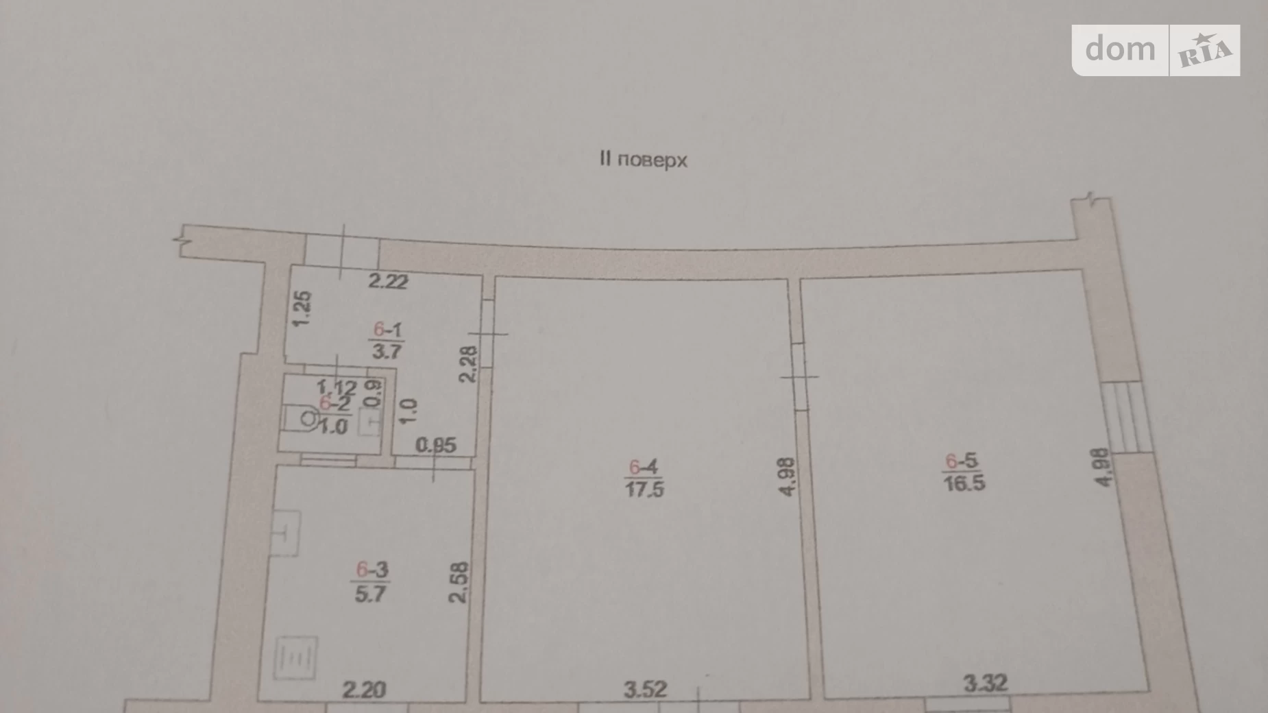 Продается 2-комнатная квартира 44.7 кв. м в Измаиле, ул. Александра Захариады(Чапаева), 71