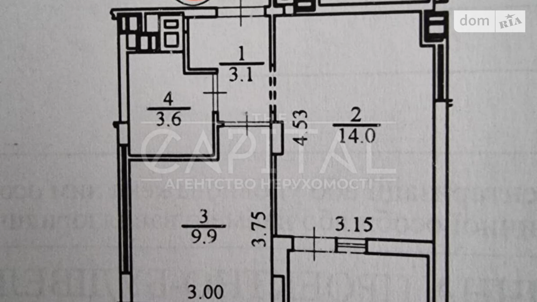 Продается 1-комнатная квартира 35 кв. м в Киеве, ул. Салютная, 2/3