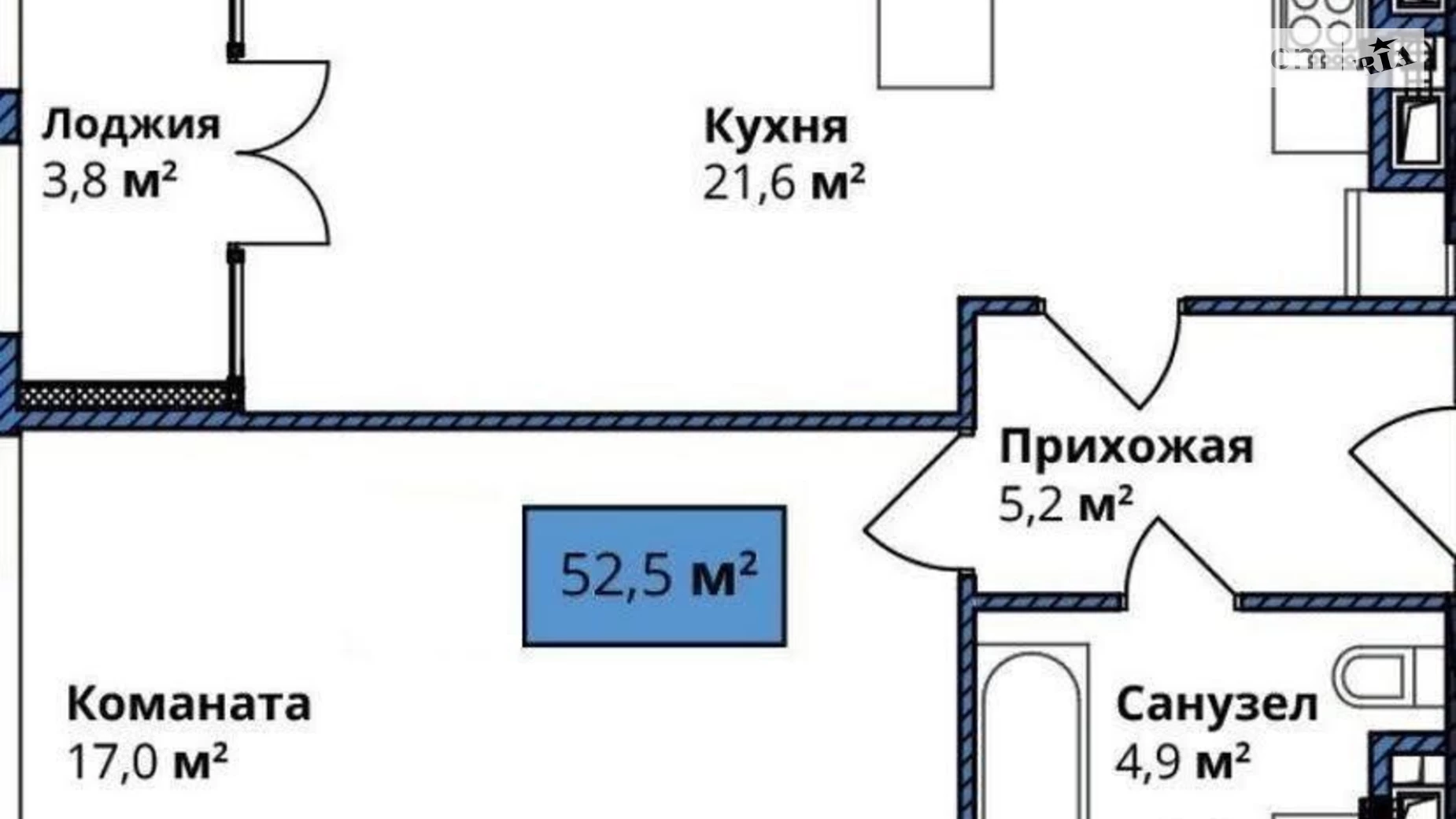 Продається 1-кімнатна квартира 52 кв. м у Києві, просп. Берестейський(Перемоги), 11Б