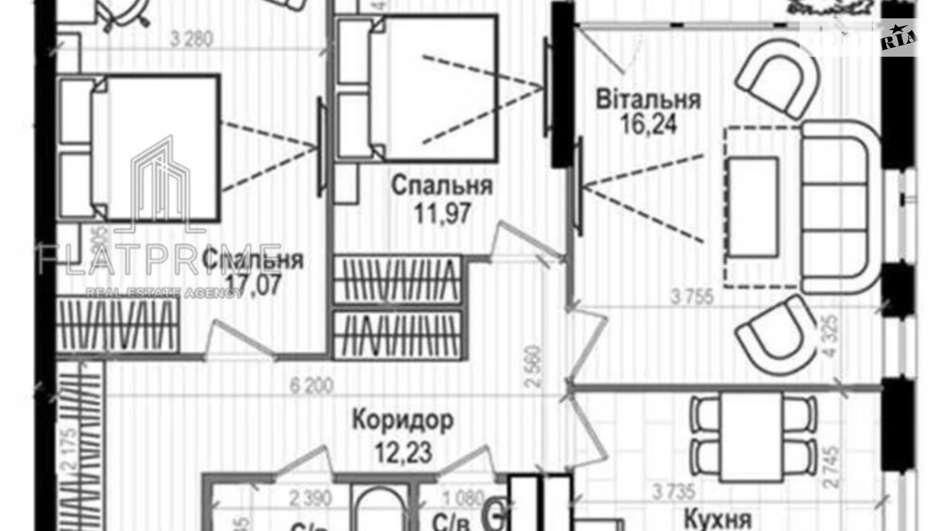 Продается 3-комнатная квартира 78 кв. м в Киеве, просп. Науки, 58 - фото 2