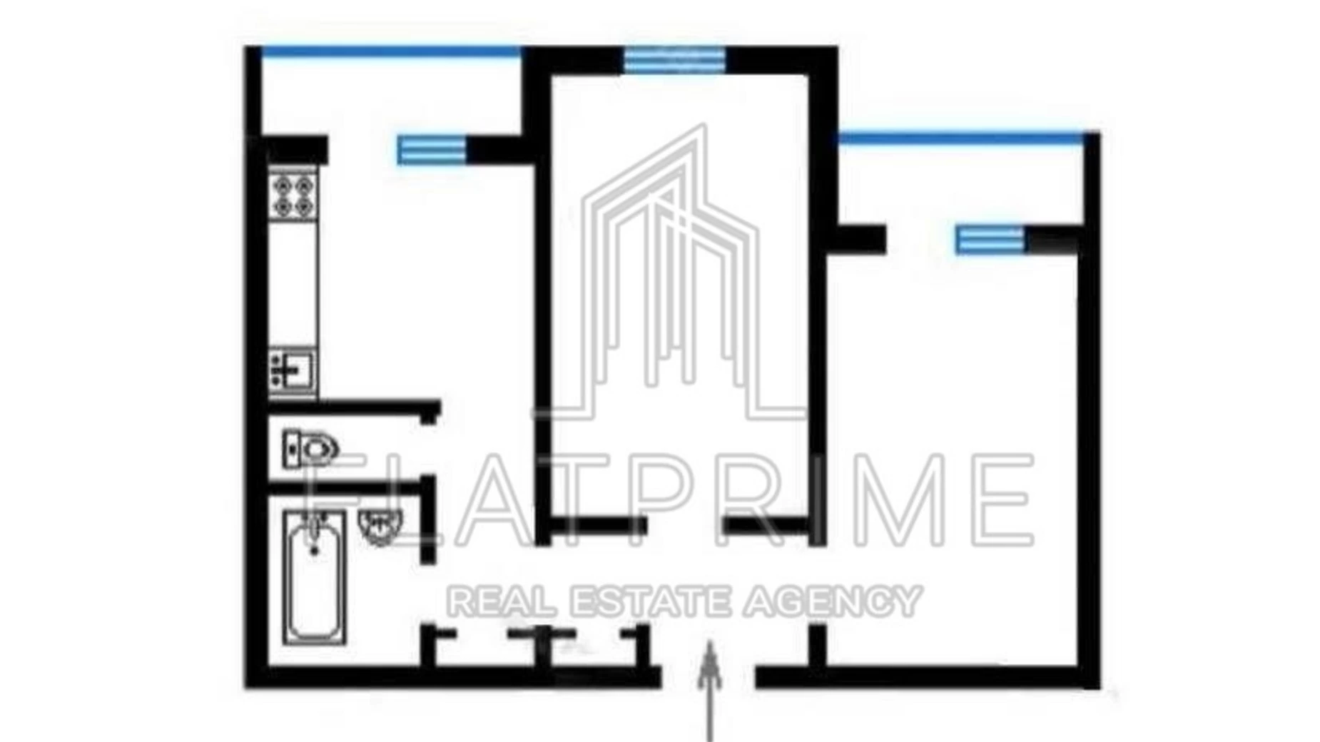 Продається 2-кімнатна квартира 56 кв. м у Києві, вул. Василя Стуса, 23/9