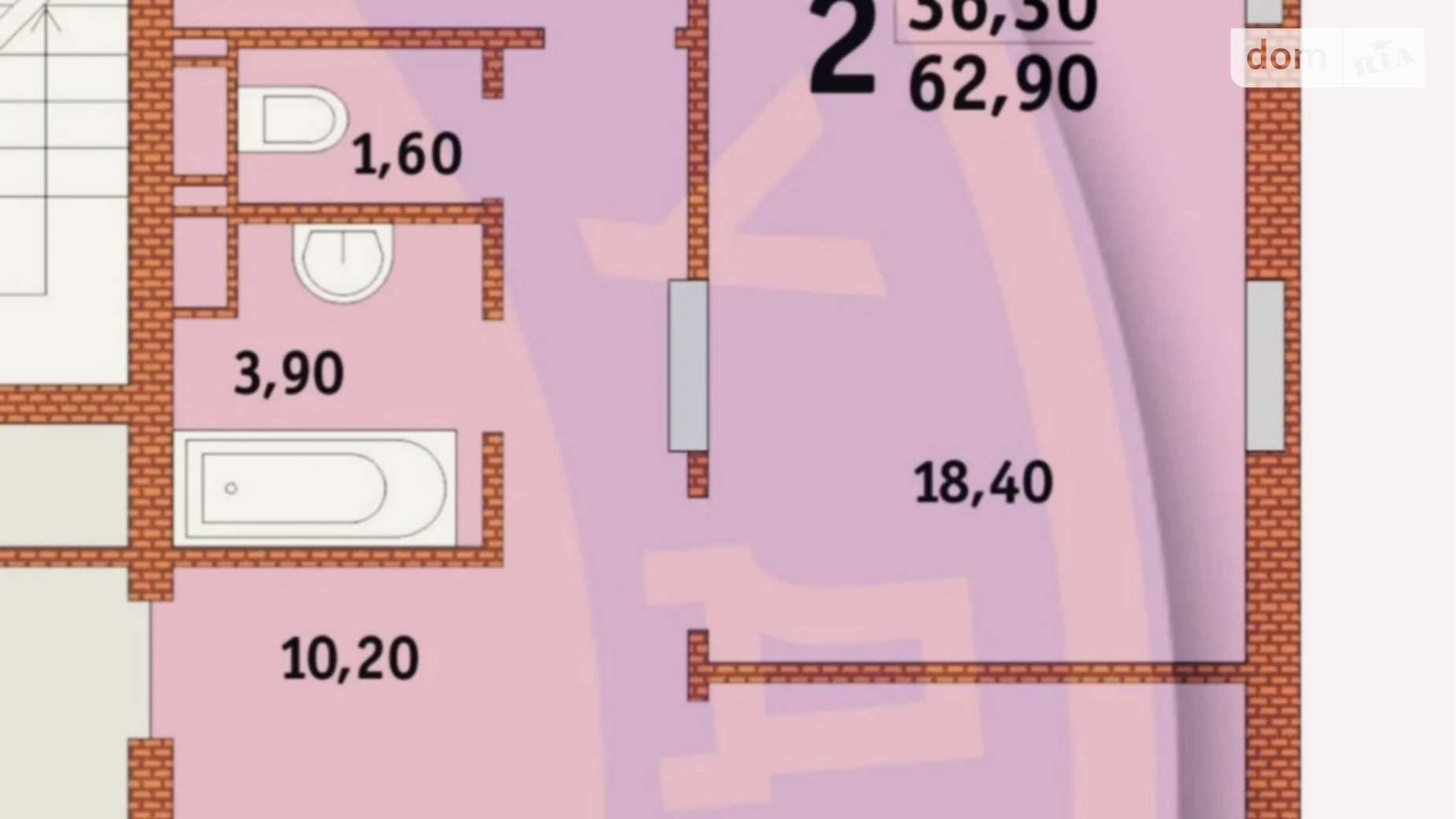 Продается 2-комнатная квартира 63 кв. м в Киеве, ул. Сергeя Данченко, 34А - фото 3