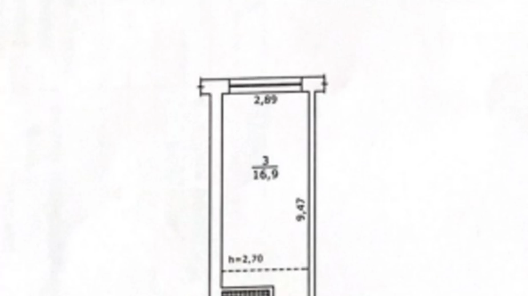 Продается 1-комнатная квартира 25.5 кв. м в Киеве, ул. Каменская, 123