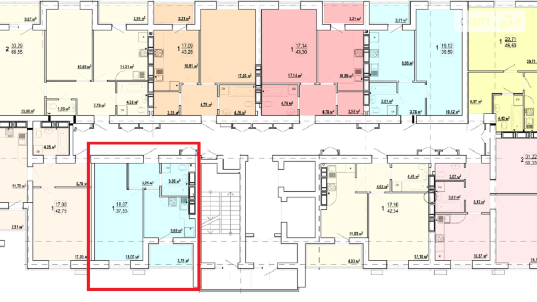 Продается 1-комнатная квартира 37.5 кв. м в Харькове, ул. Борткевича, 15