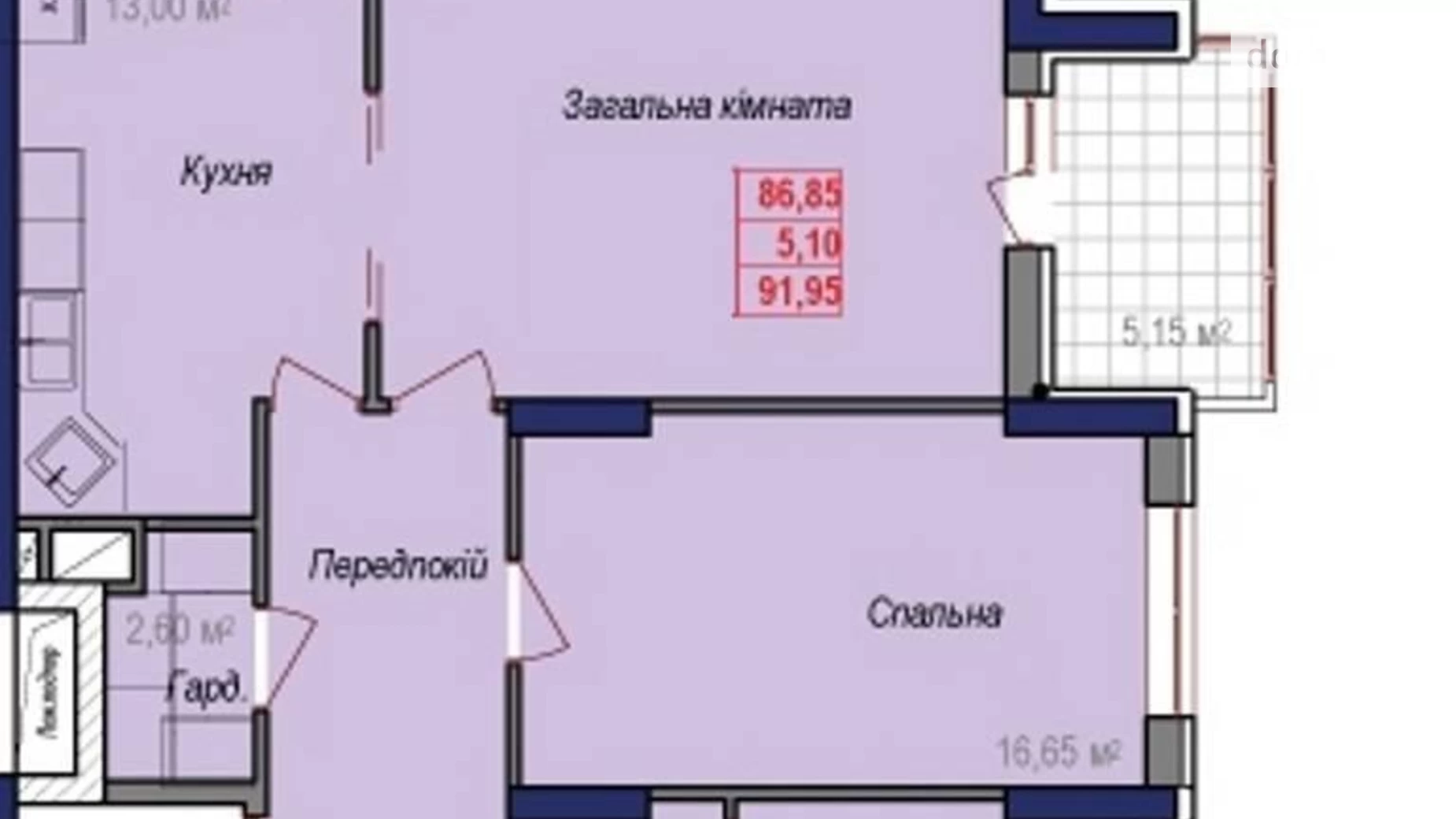 Продается 3-комнатная квартира 87 кв. м в Одессе, ул. Героев Крут