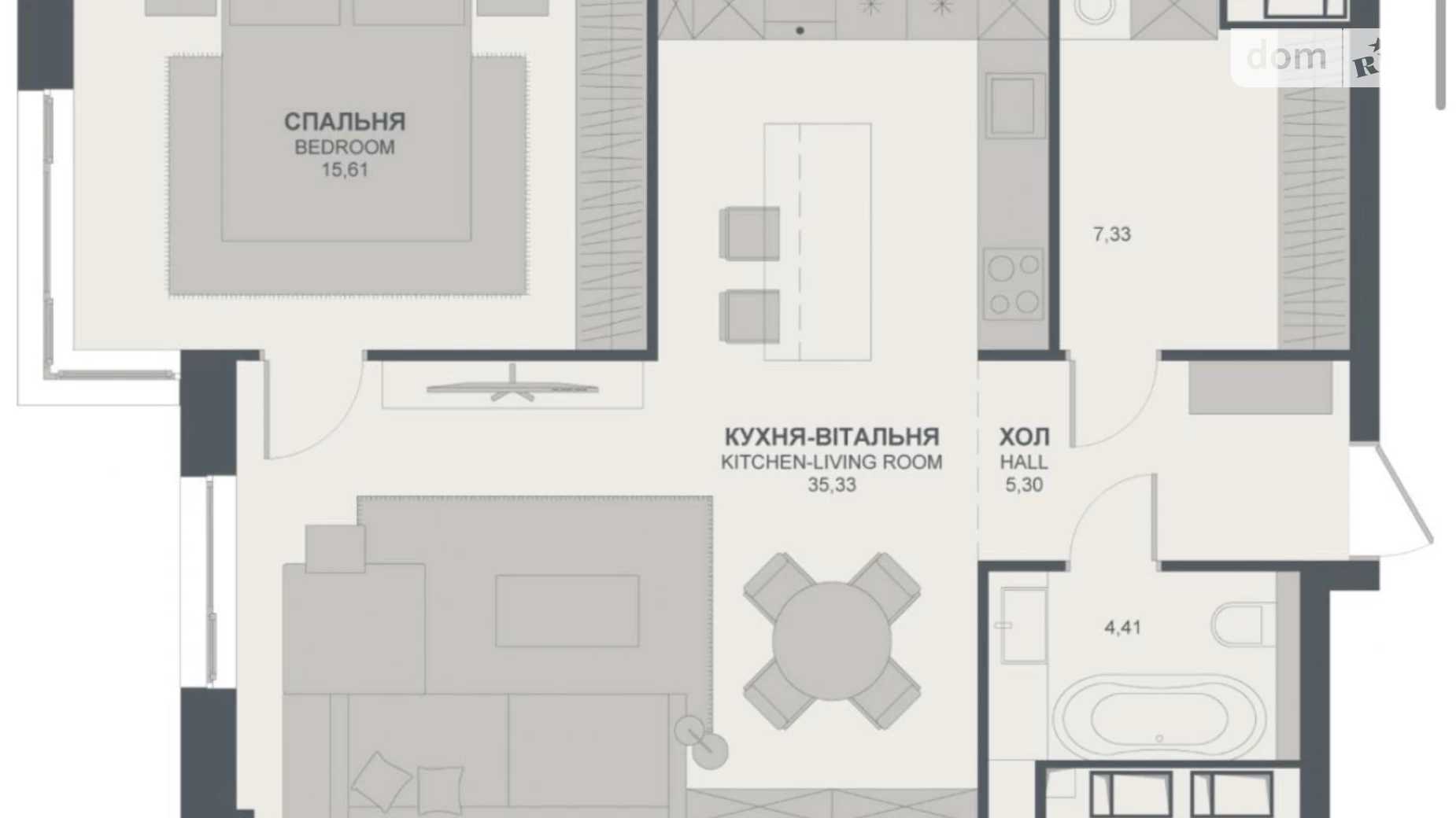 Продается 3-комнатная квартира 68 кв. м в Киеве, ул. Василия Тютюнника, 39/2 - фото 2