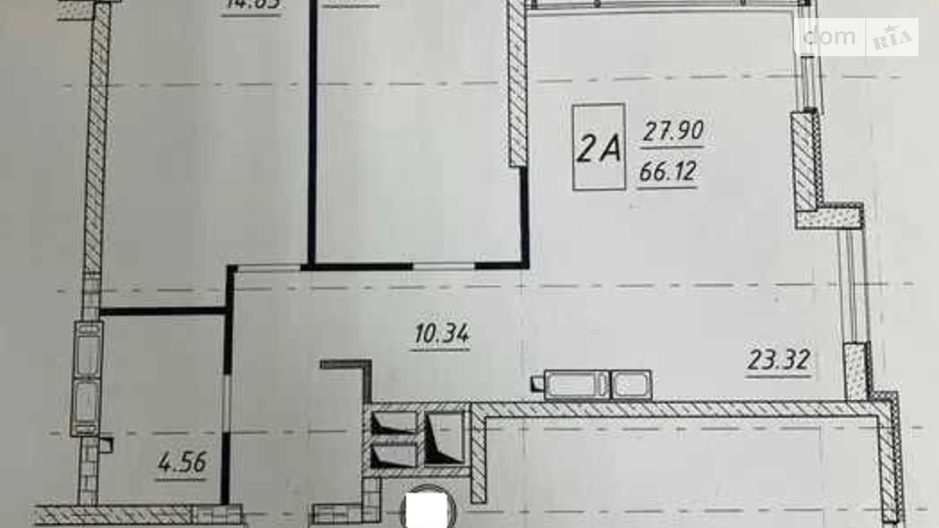 Продається 2-кімнатна квартира 66.3 кв. м у Одесі, вул. Академіка Філатова, 2/2