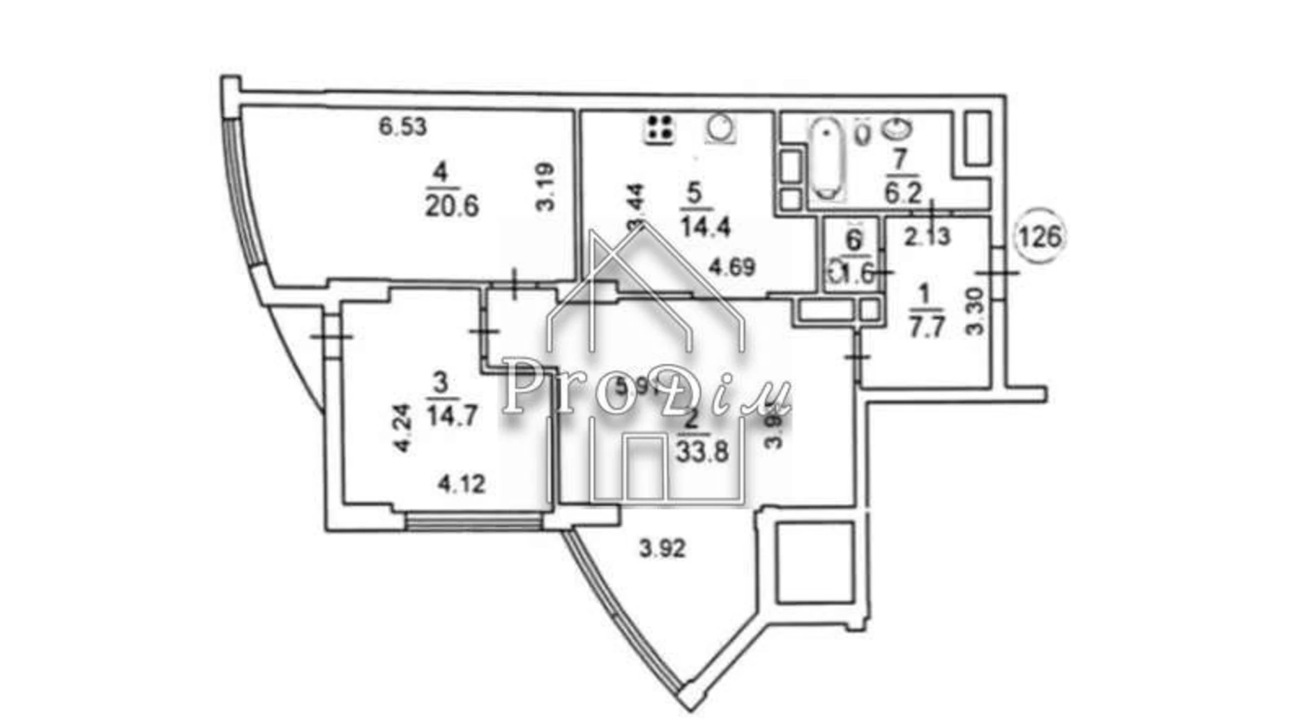 Продается 3-комнатная квартира 100 кв. м в Киеве, ул. Глубочицкая, 32Б - фото 3