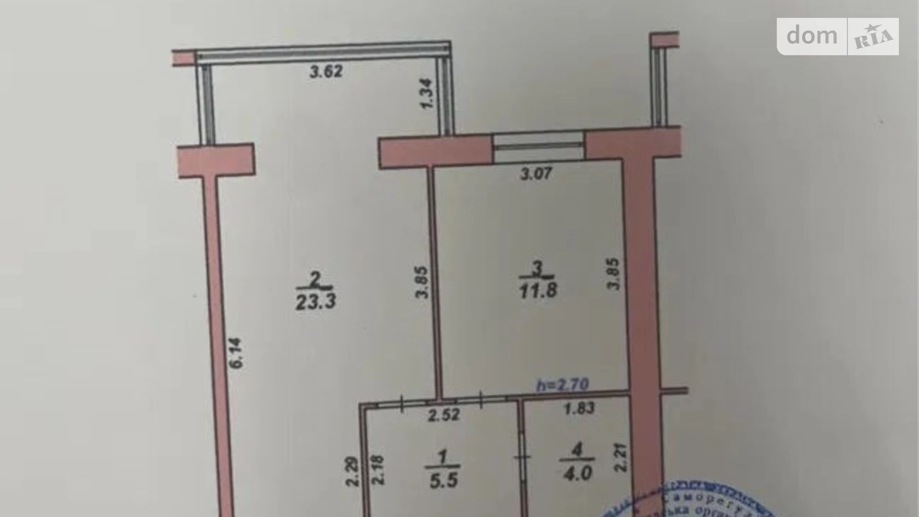 Продается 1-комнатная квартира 45 кв. м в Винниках, ул. Винная Гора