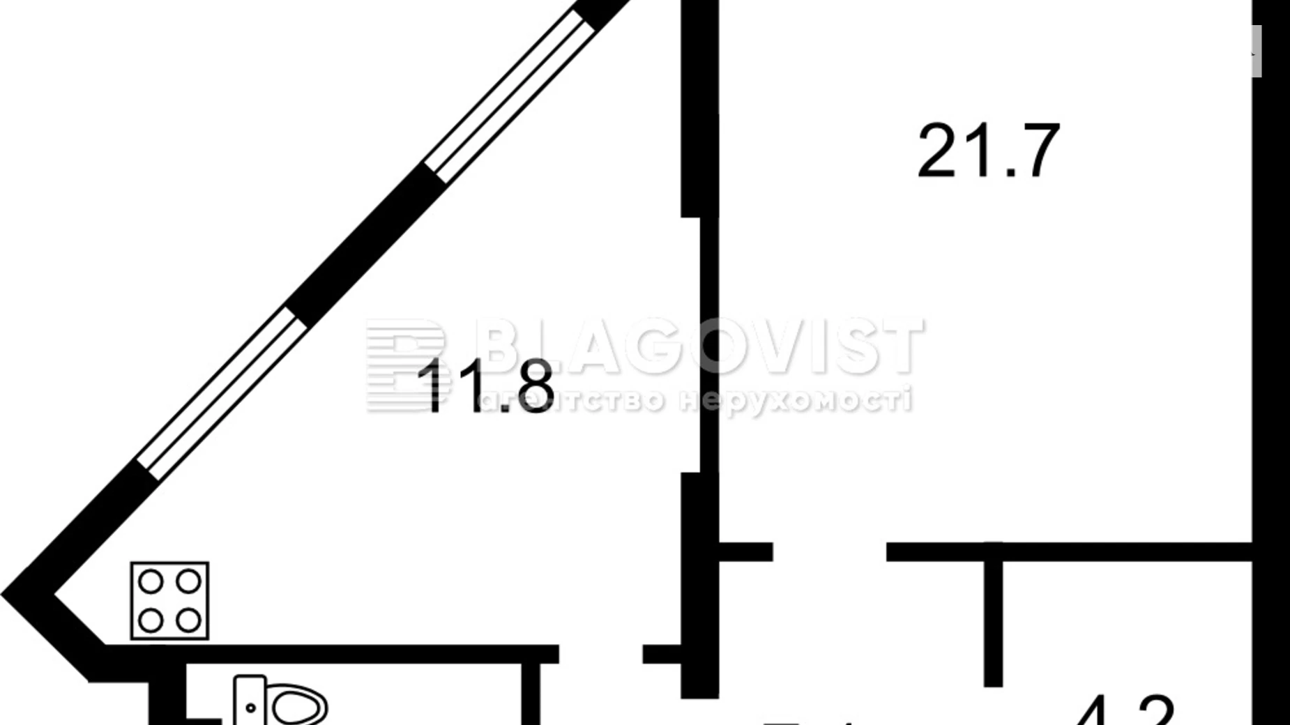 Продается 1-комнатная квартира 49 кв. м в Киеве, ул. Ростиславська(Маршала Рыбалко), 5Б - фото 3