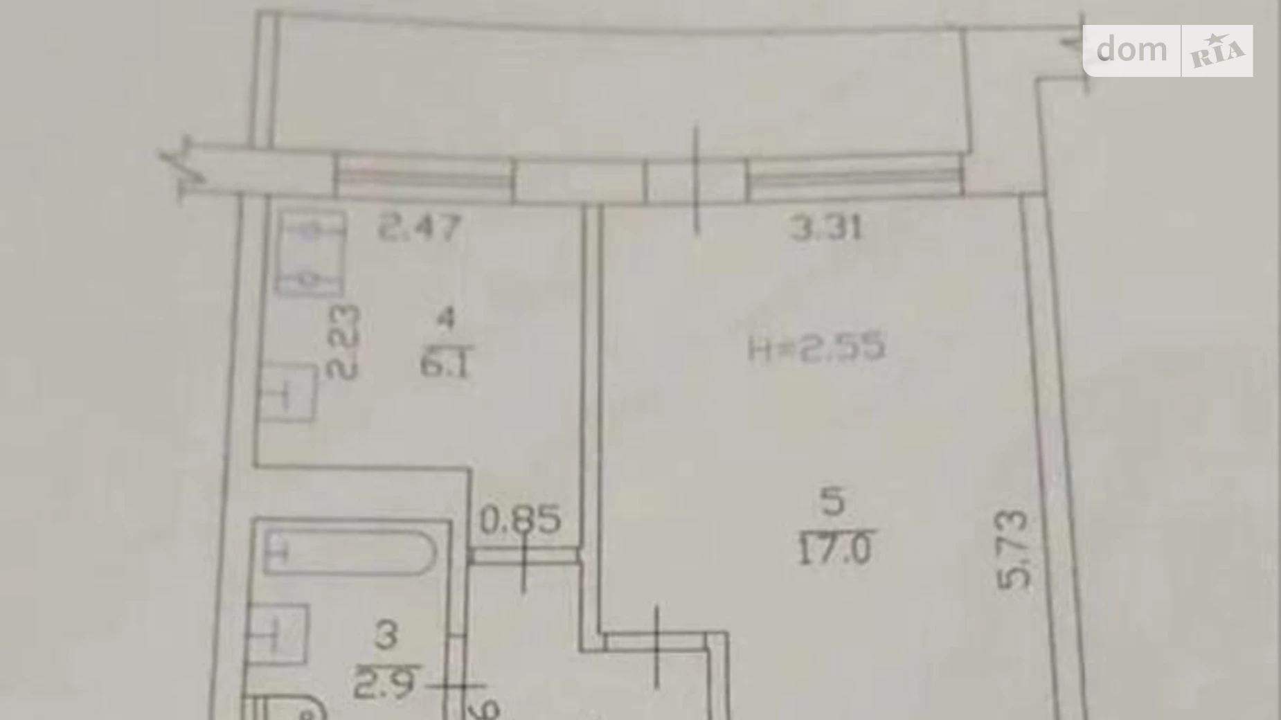 Продается 1-комнатная квартира 35 кв. м в Харькове, ул. Александра Зубарева, 26