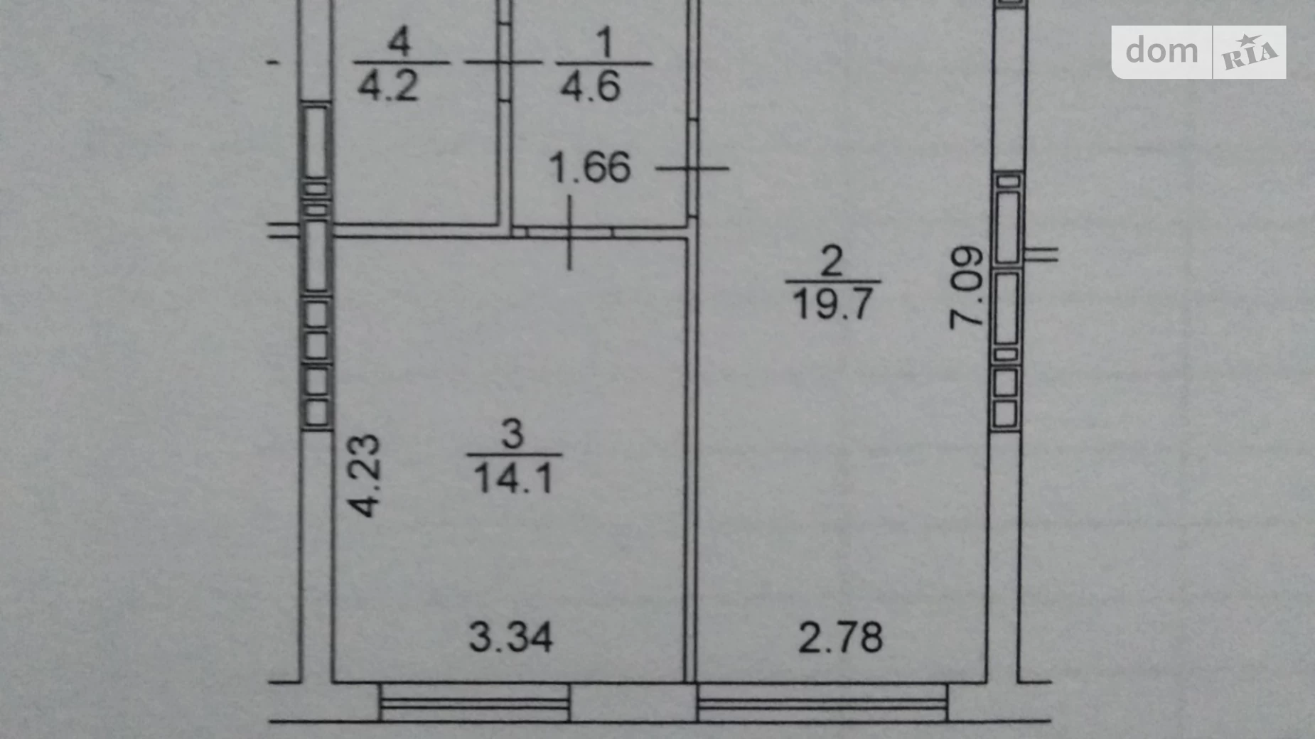 Продается 1-комнатная квартира 43 кв. м в Ирпене, ул. Университетская, 1М