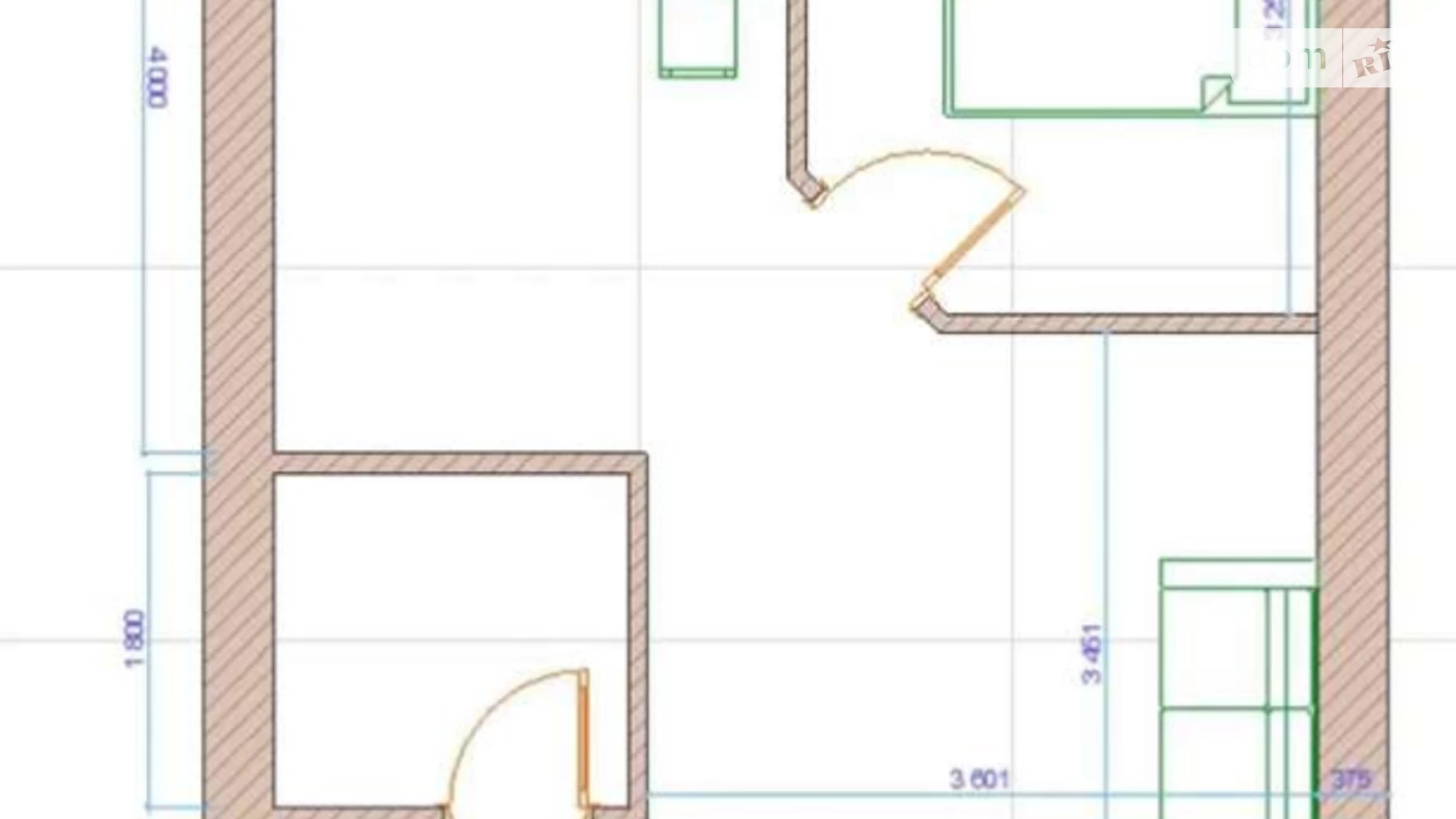 Продается 1-комнатная квартира 46 кв. м в Харькове, ул. Дмитриевская