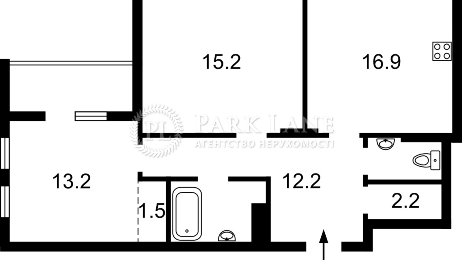 Продается 2-комнатная квартира 75 кв. м в Киеве, просп. Берестейский(Победы), 67Б