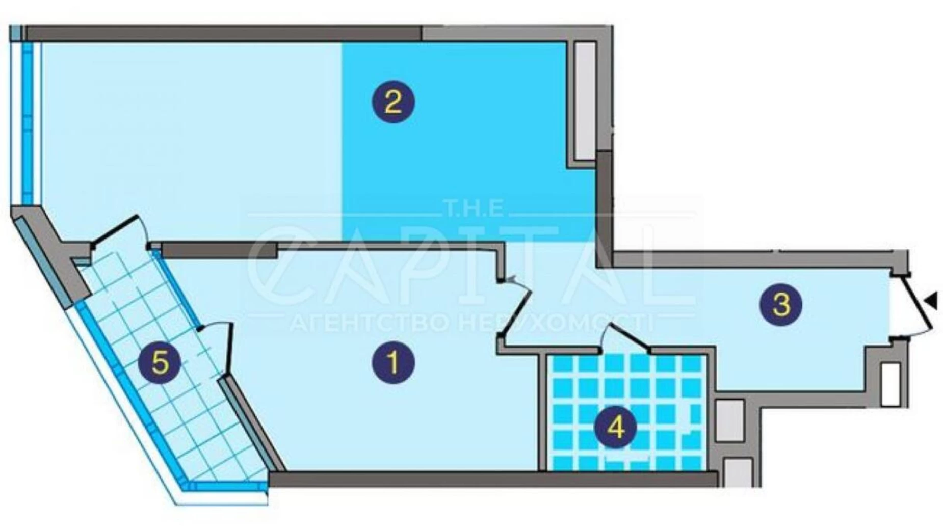 Продается 2-комнатная квартира 61 кв. м в Киеве, ул. Осокорская, 2А/1 - фото 4