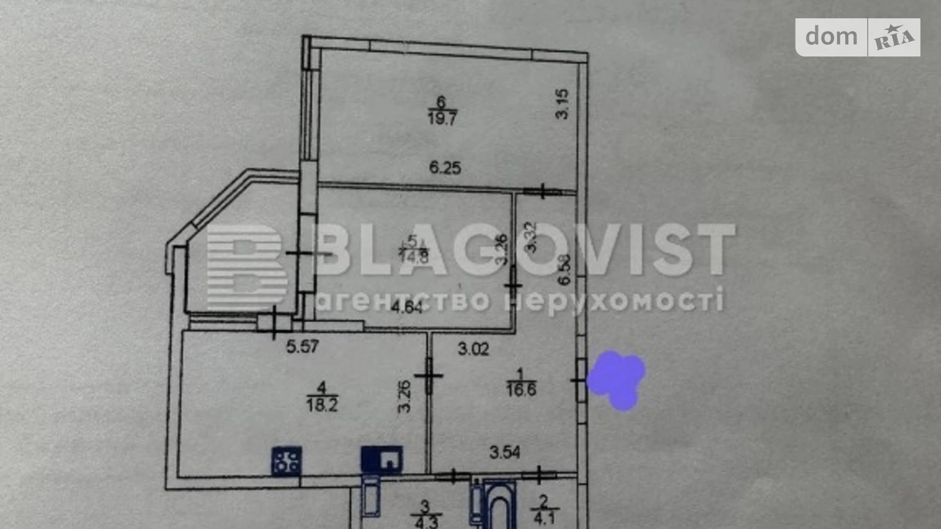 Продається 2-кімнатна квартира 84.5 кв. м у Києві, вул. Золотоустівська, 25А