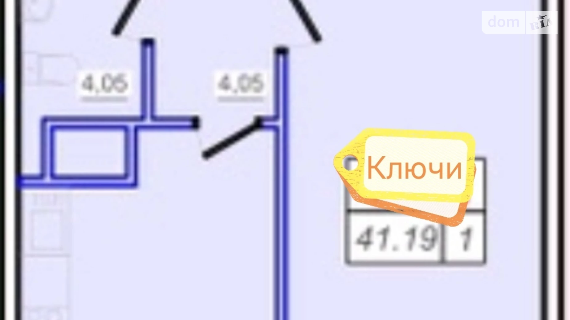 Продается 1-комнатная квартира 41.19 кв. м в Одессе, ул. Жемчужная