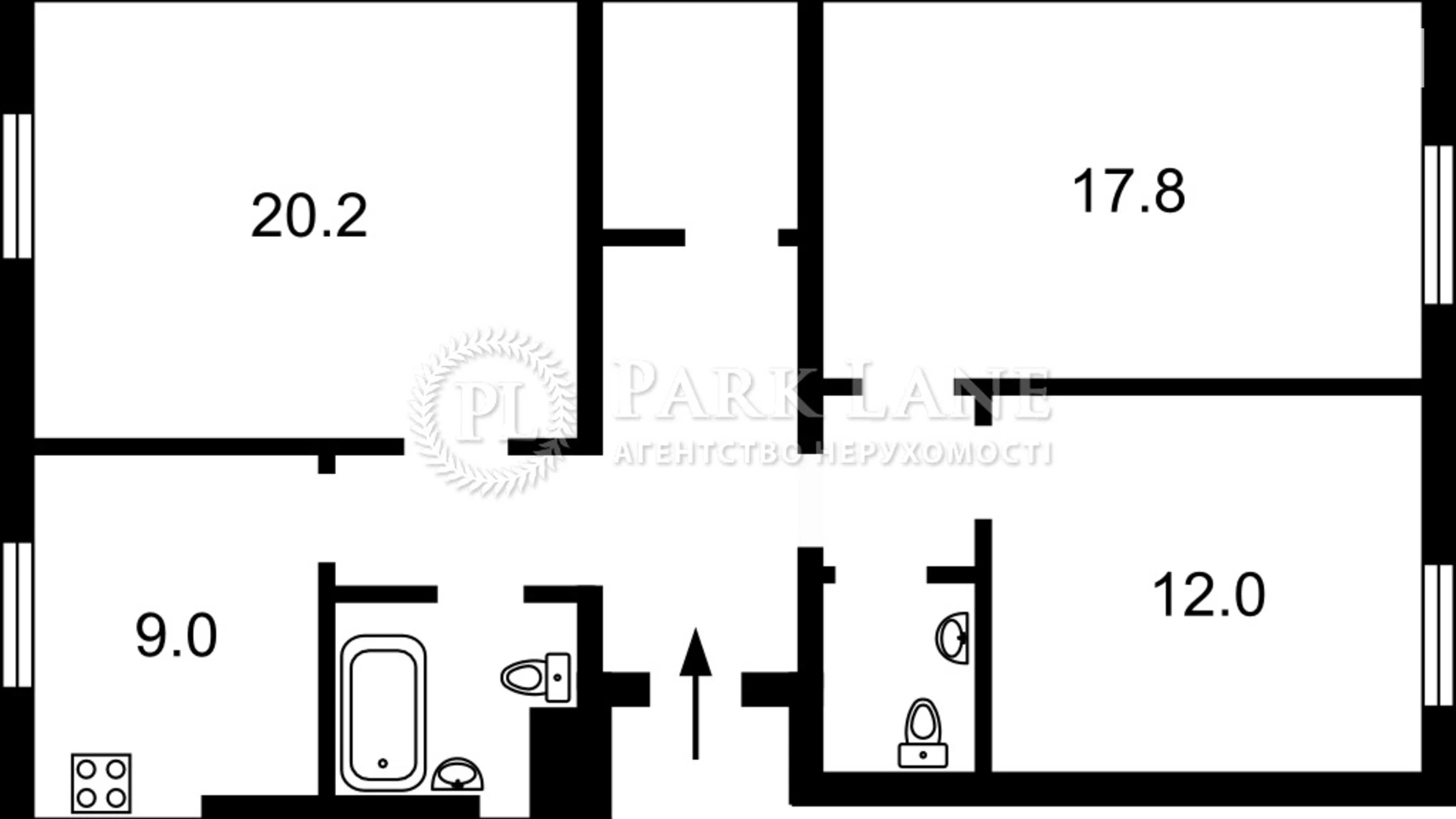 Продается 3-комнатная квартира 82 кв. м в Киеве, ул. Сергея Берегового(Мартиросяна), 5