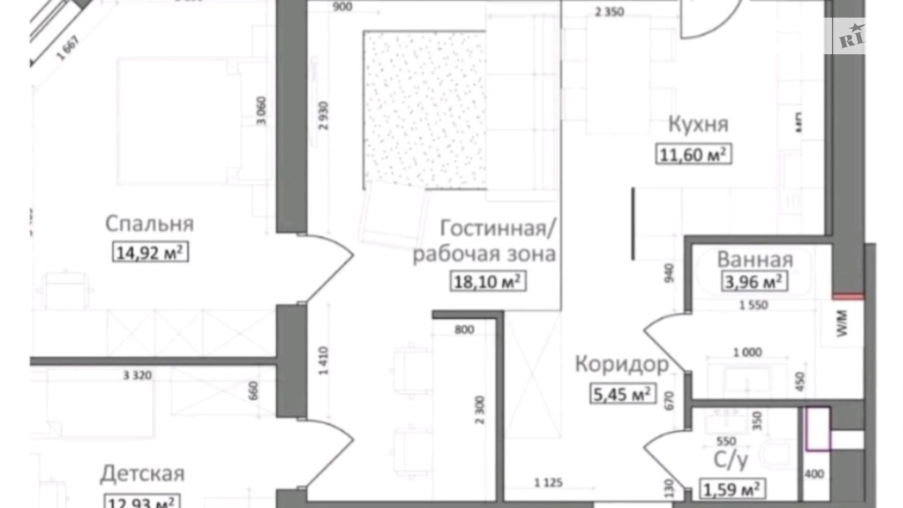 Продается 2-комнатная квартира 71 кв. м в Харькове, ул. Заливная, 6