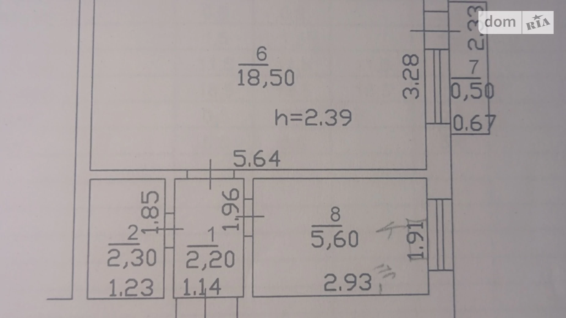 Продается 2-комнатная квартира 42.8 кв. м в Барышевке, ул. Софиевская(Пархоменко), 10