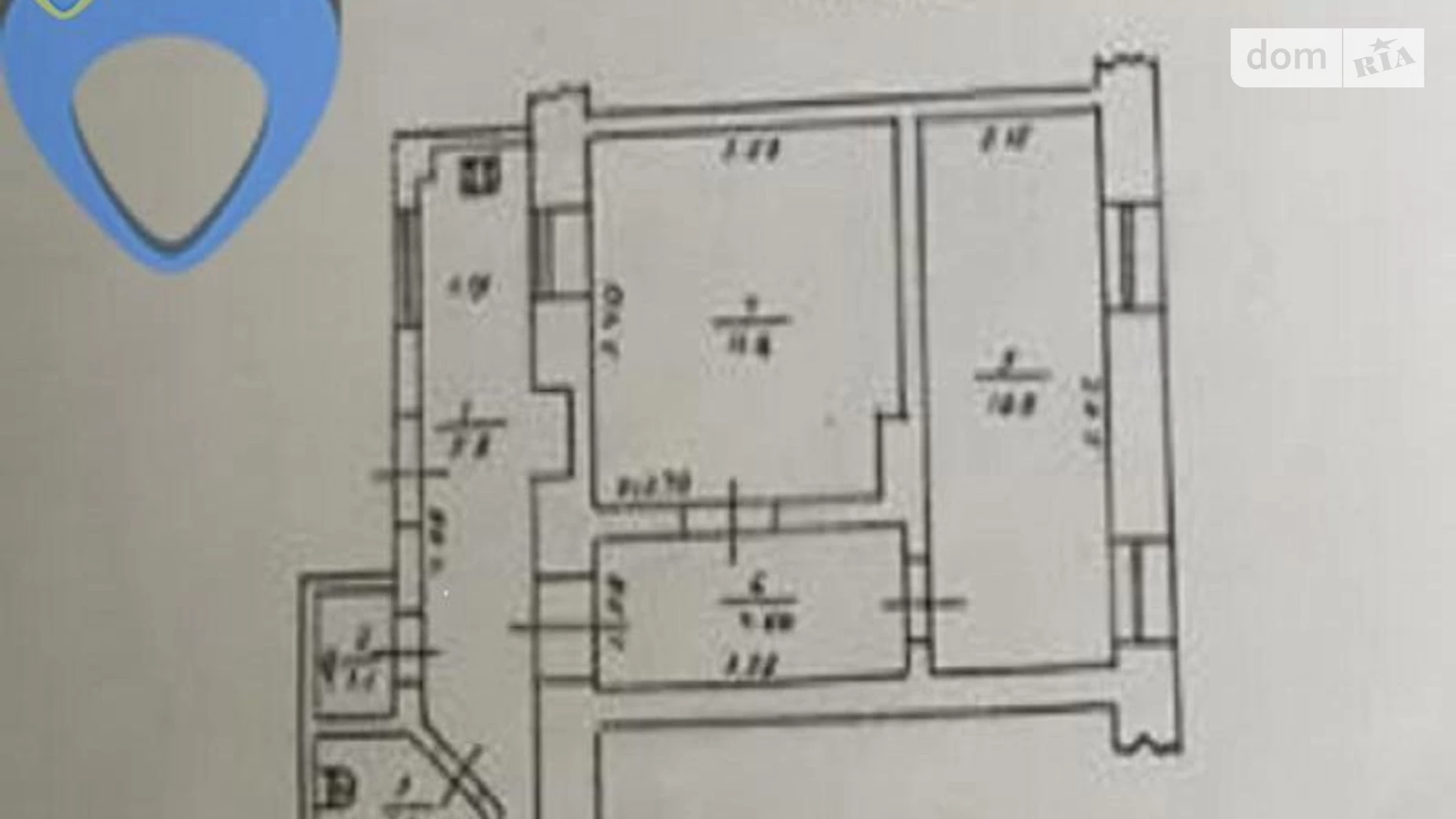 Продається 2-кімнатна квартира 36 кв. м у Одесі, вул. Отамана Головатого, 65