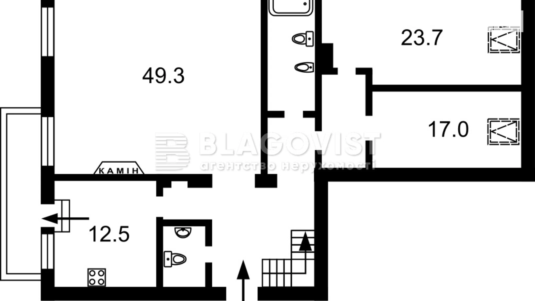 Продается 3-комнатная квартира 211 кв. м в Киеве, ул. Павловская, 18