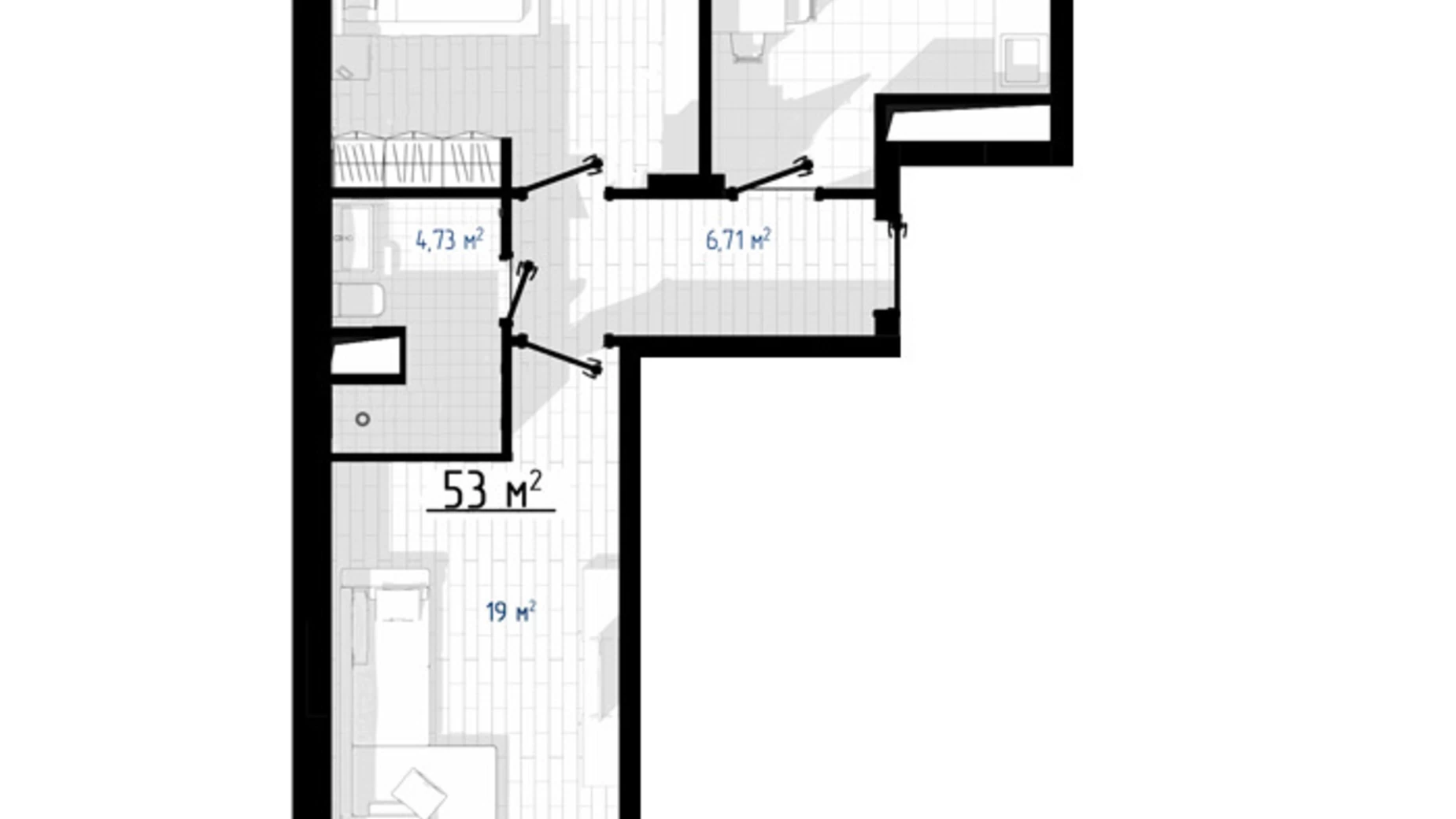 Продается 2-комнатная квартира 53 кв. м в Ивано-Франковске, ул. Химиков - фото 2