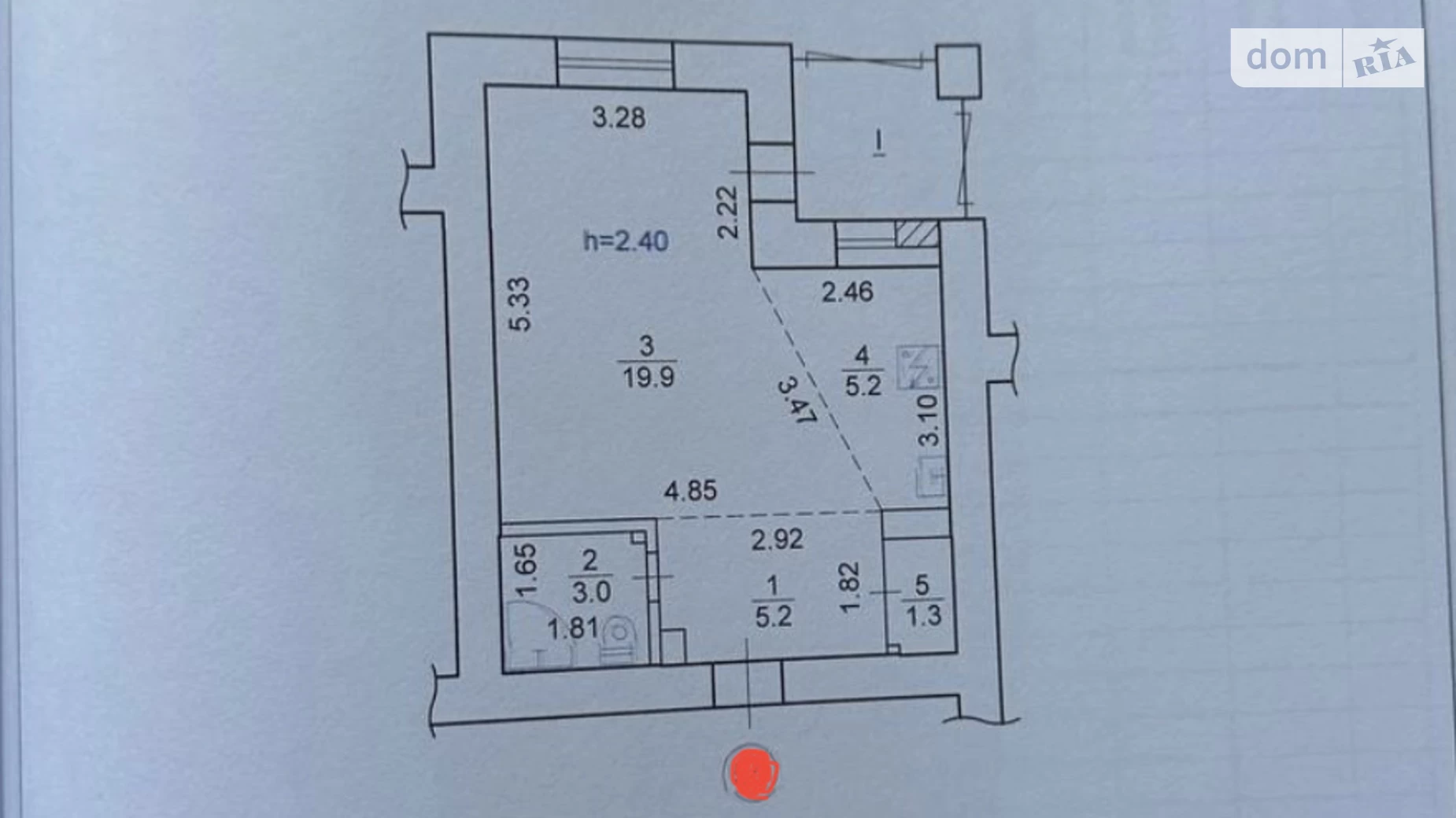 Продается 1-комнатная квартира 38.1 кв. м в Киеве, просп. Воскресенский(Перова) - фото 5