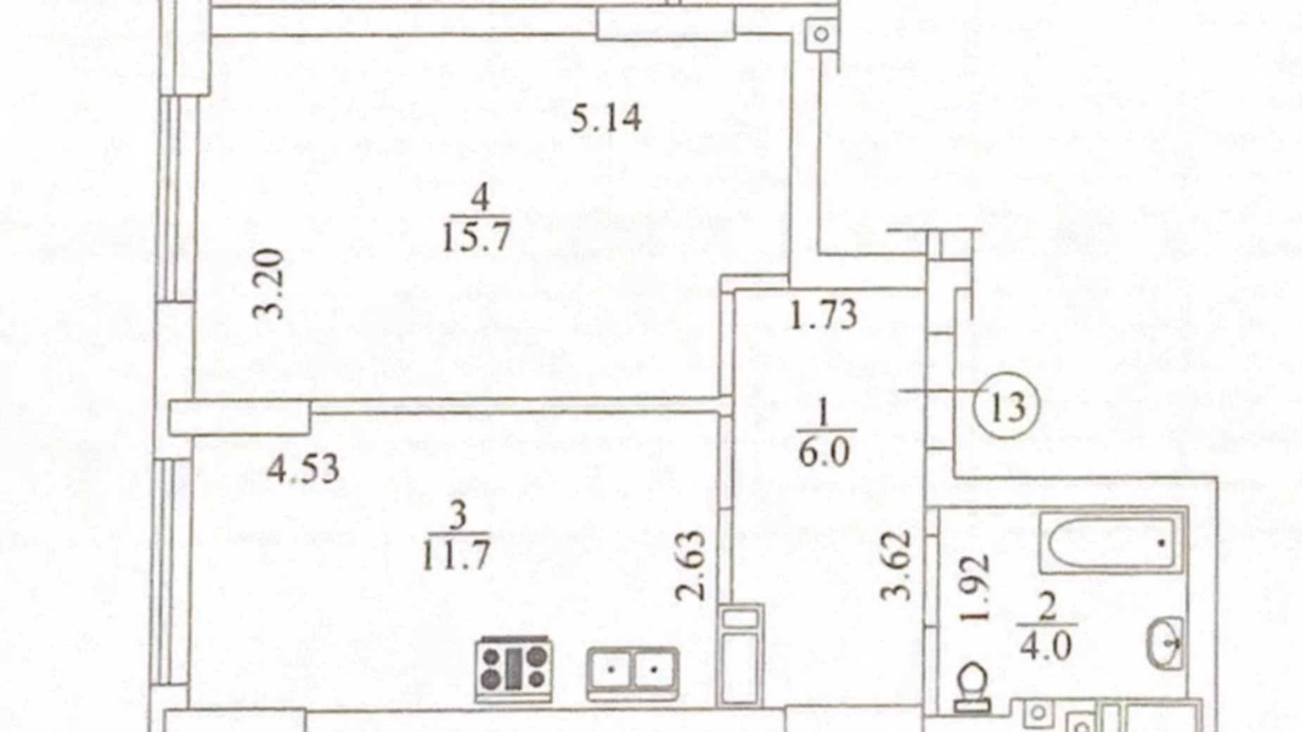 Продается 1-комнатная квартира 37.4 кв. м в Ирпене, ул. Выговского(Суворова), 2Д/4 - фото 3