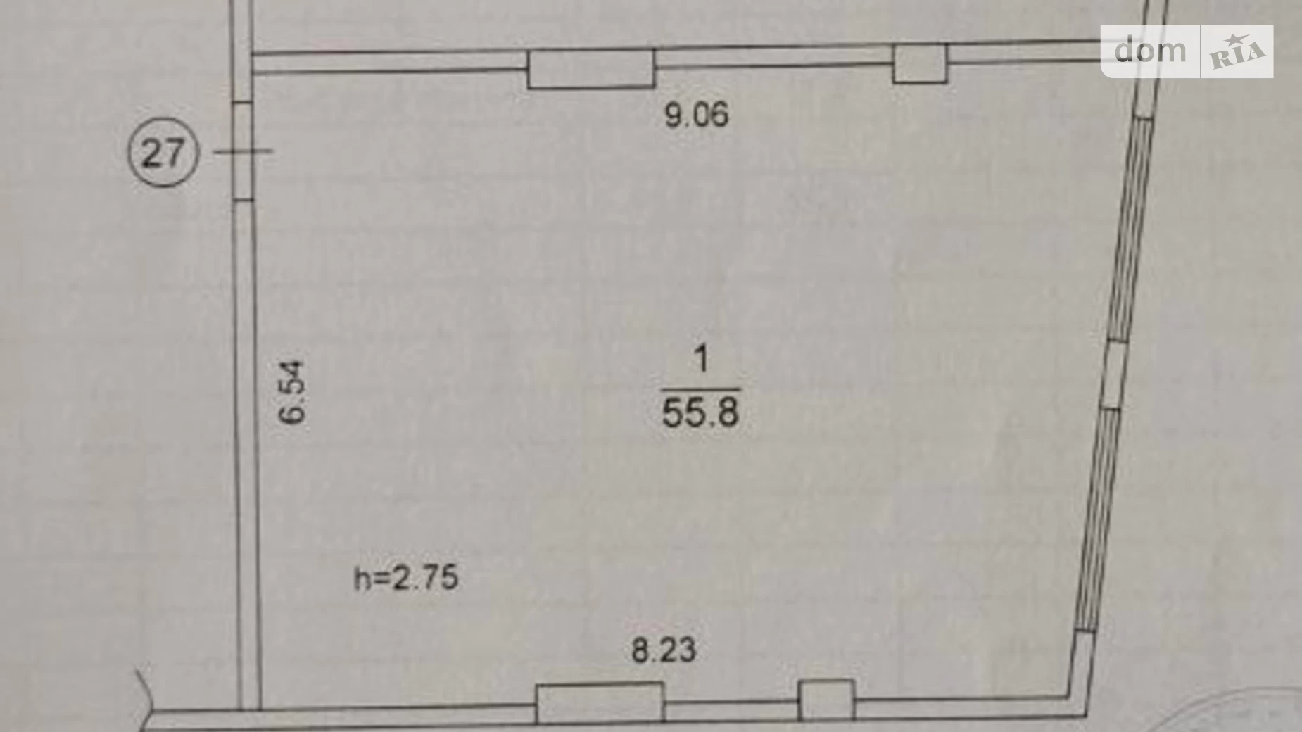 Продається 2-кімнатна квартира 55.8 кв. м у Дніпрі, вул. Старокозацька(Комсомольська), 52