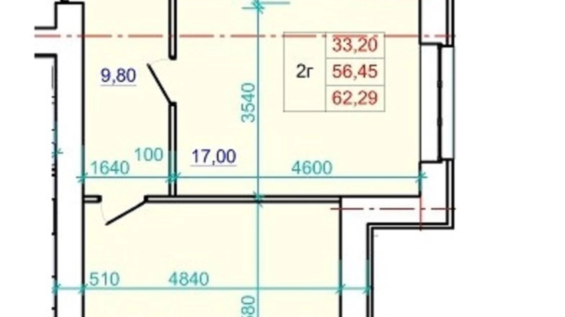 Продается 2-комнатная квартира 63 кв. м в Полтаве, ул. Олександра Оксанченка(Степного Фронта), 20