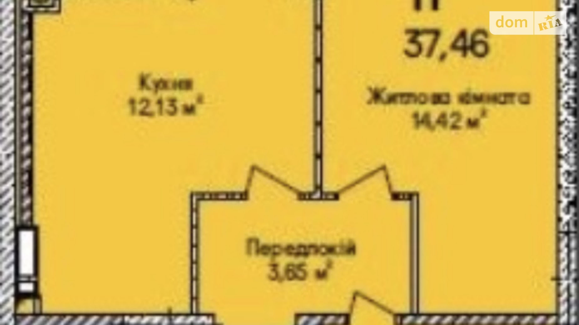 Продается 1-комнатная квартира 40 кв. м в Ирпене, ул. Кобылянской Ольги, 1В/23 - фото 3