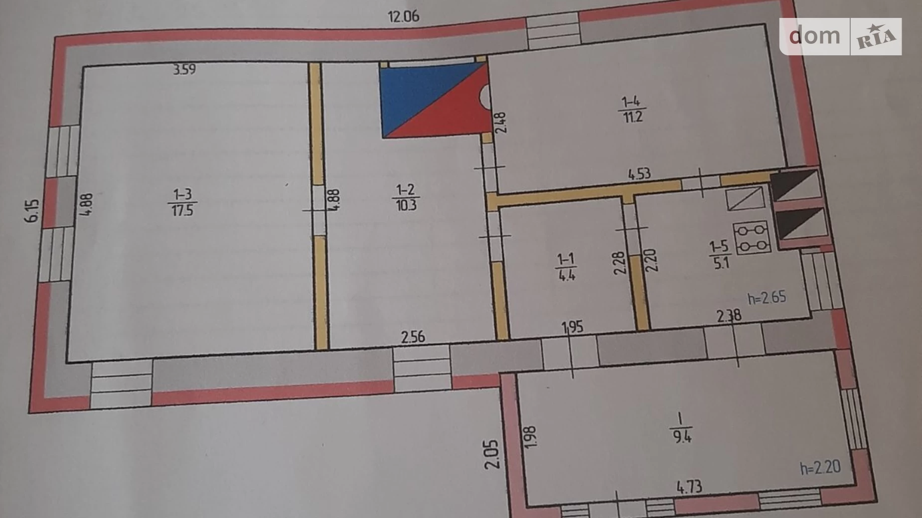 Продается одноэтажный дом 60 кв. м с бассейном, ул. Центральная