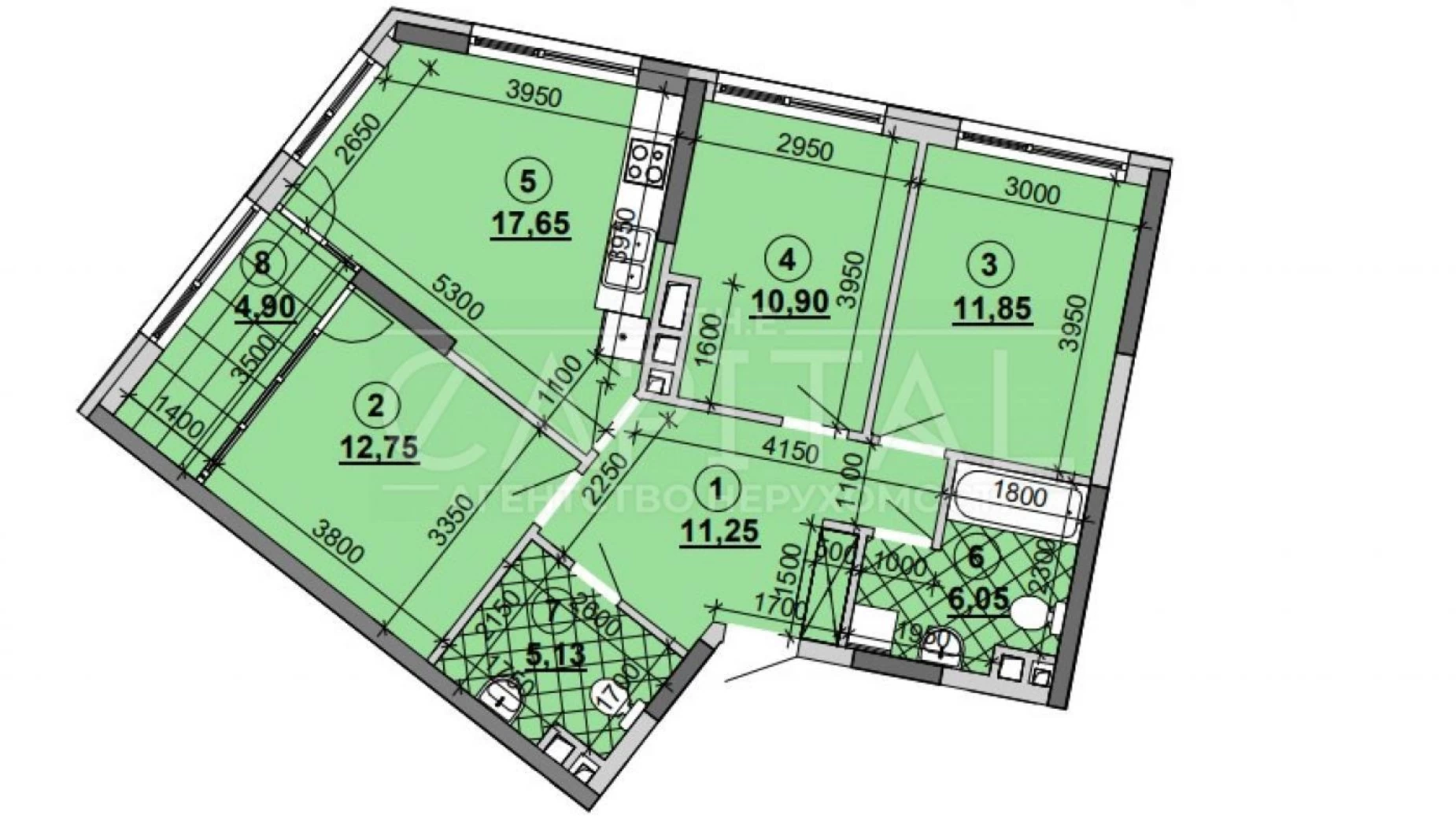 Продается 3-комнатная квартира 81 кв. м в Киеве, наб. Днепровская, 15Ж - фото 2