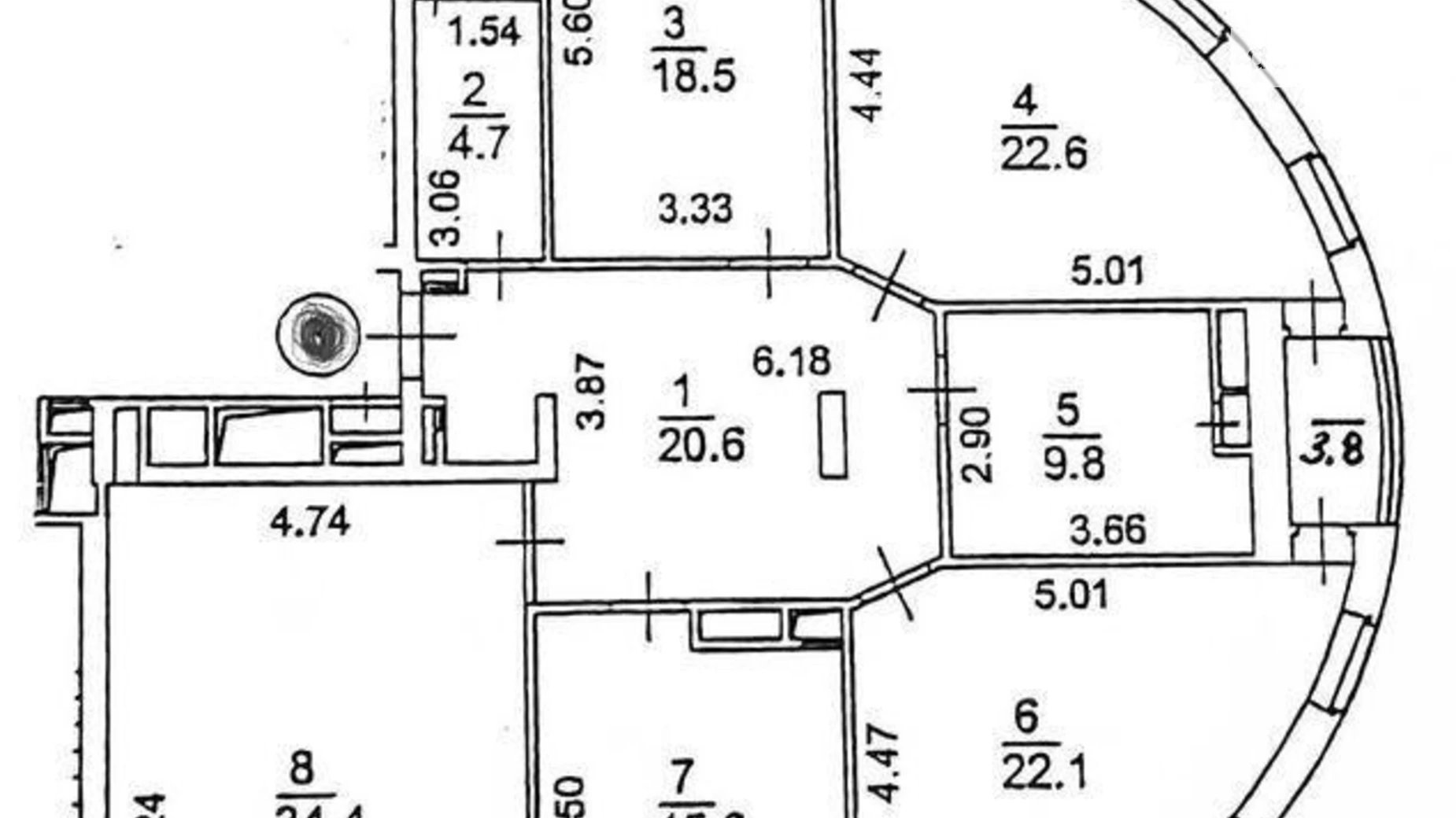 Продается 5-комнатная квартира 157 кв. м в Киеве, пл. Леси Украинки, 23А - фото 2