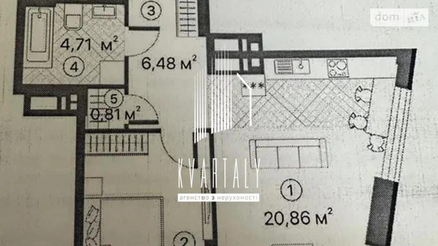 Продается 1-комнатная квартира 43 кв. м в Киеве, ул. Братьев Чебинеевых(Черниговская), 8/1 - фото 3