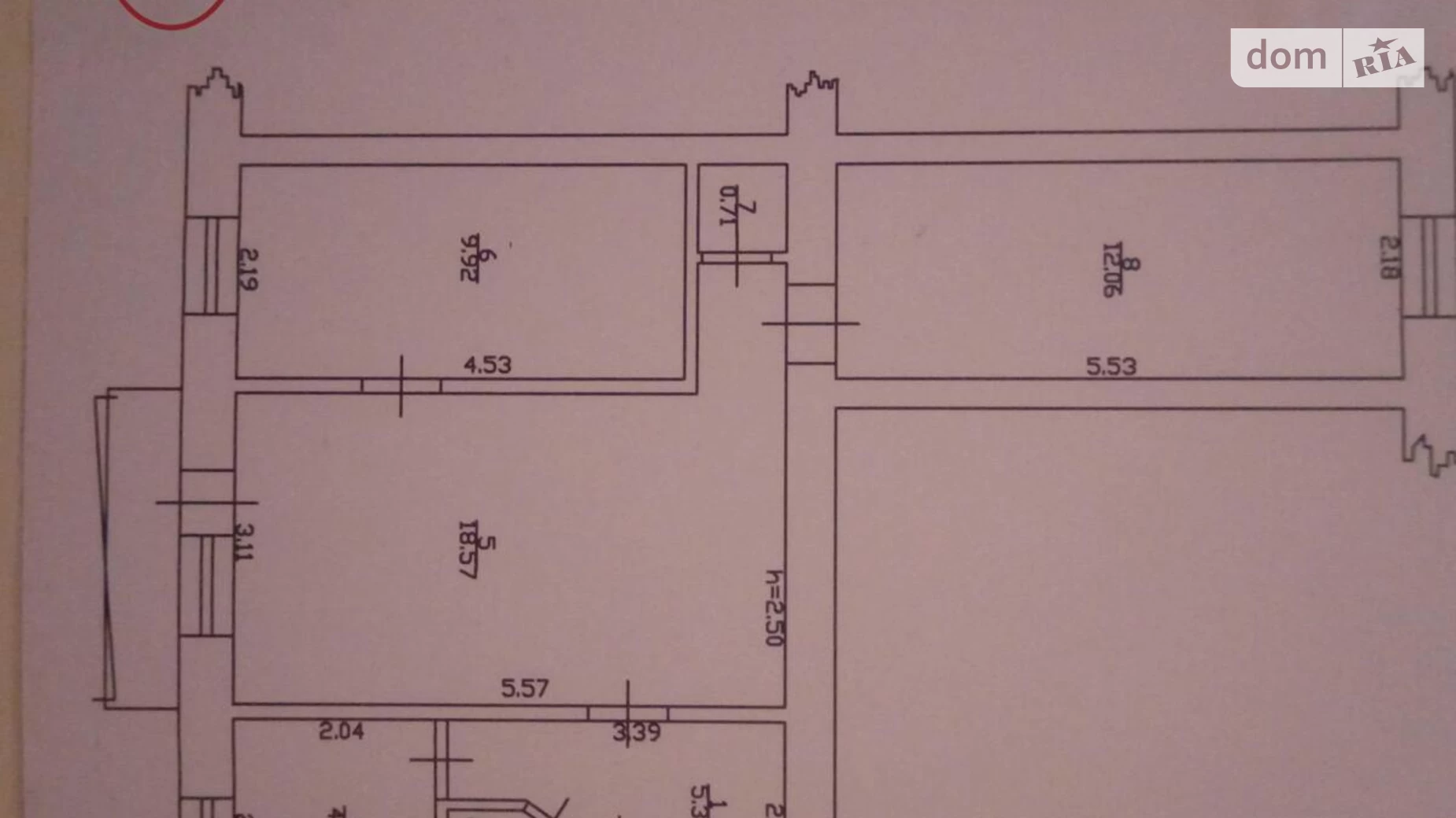 Продається 3-кімнатна квартира 58 кв. м у Кременчуку, вул. Молодіжна