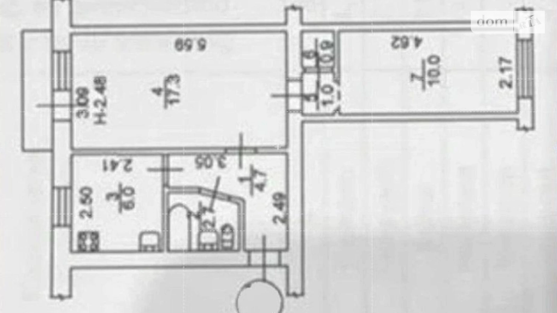 Продається 2-кімнатна квартира 43 кв. м у Києві, вул. Костянтинівська