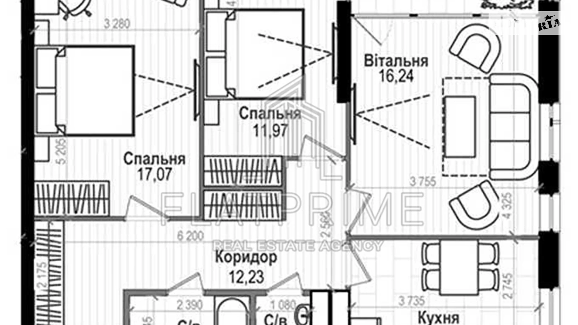 Продается 3-комнатная квартира 78 кв. м в Киеве, просп. Науки, 58В