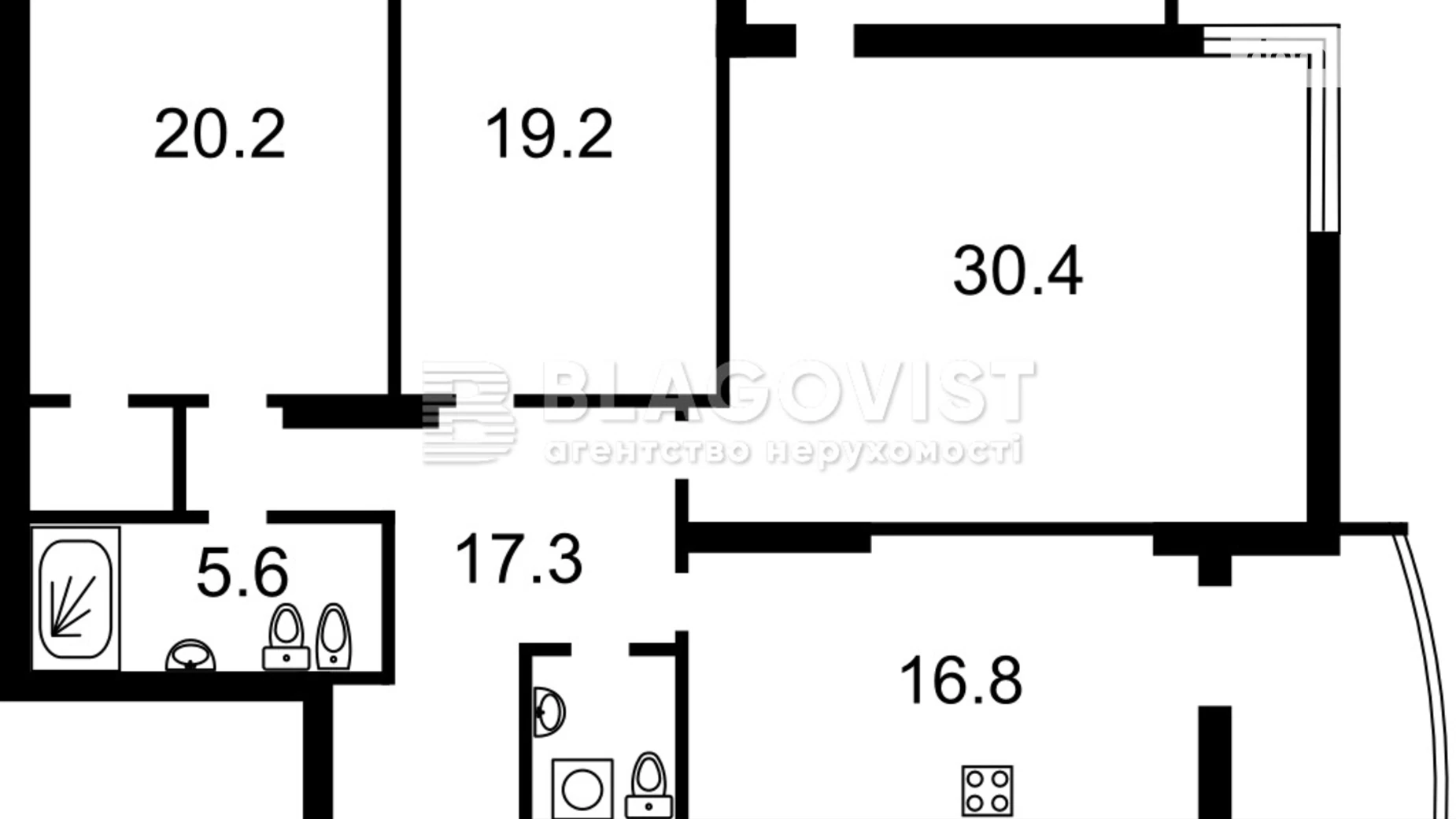 Продается 3-комнатная квартира 128 кв. м в Киеве, просп. Лобановского, 4В - фото 3