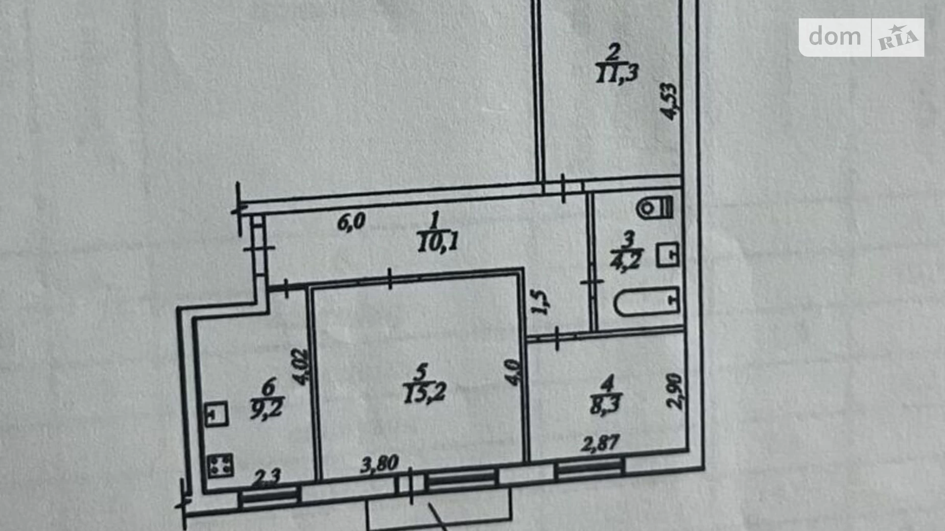 Продается 3-комнатная квартира 60.5 кв. м в Днепре, просп. Героев, 14А - фото 4