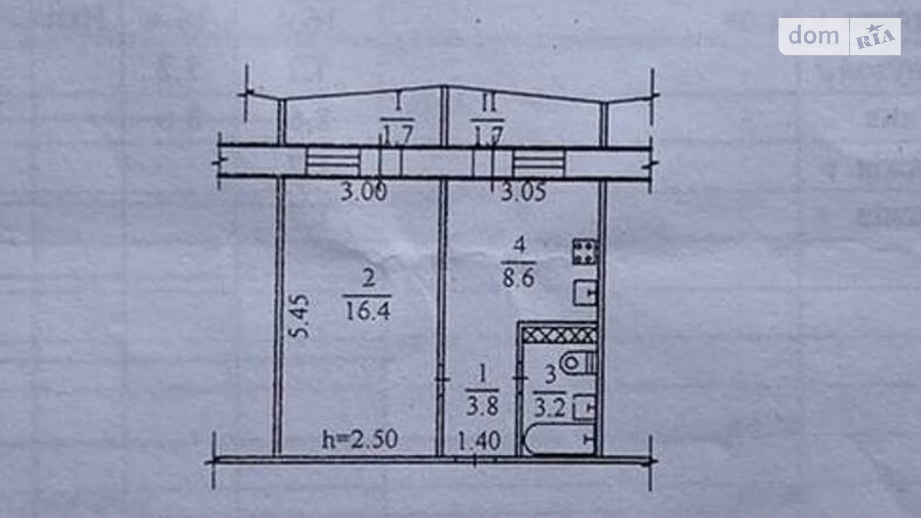 Продается 1-комнатная квартира 35.4 кв. м в Днепре, мас. Тополь-2, 32