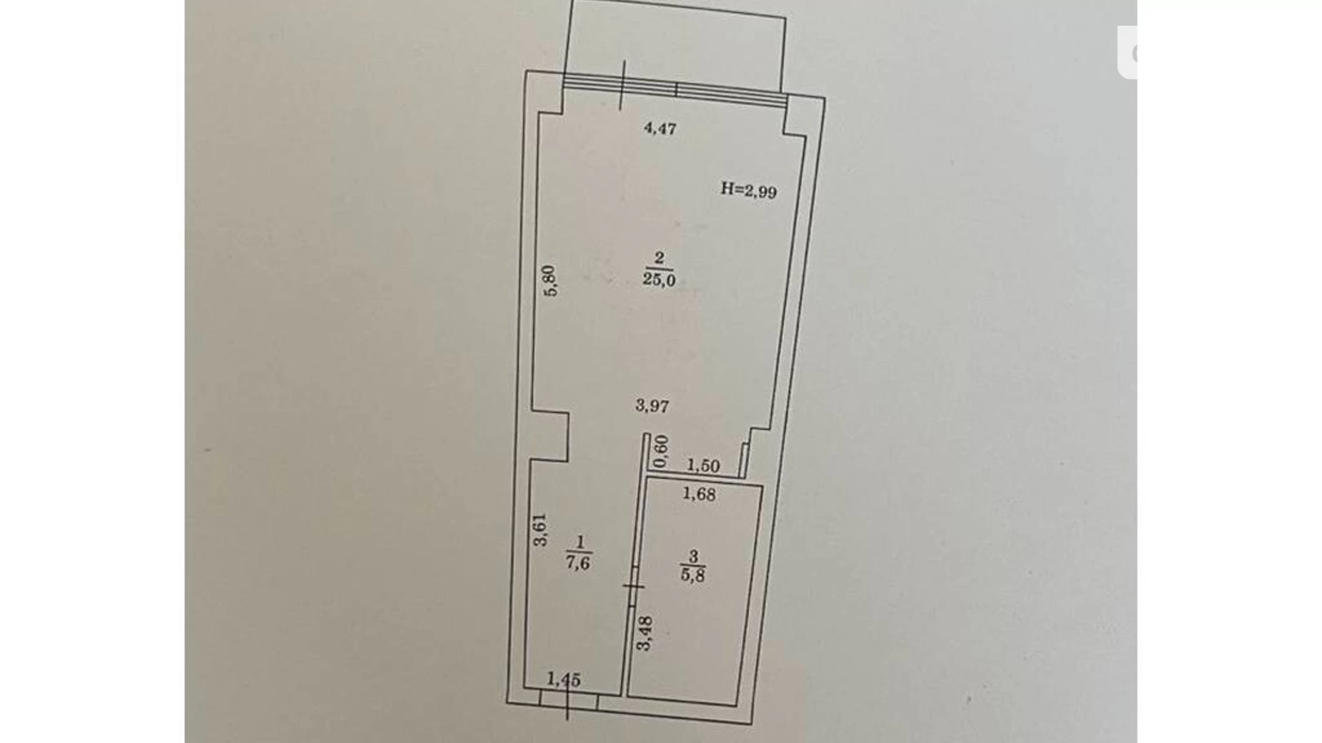 Продается 1-комнатная квартира 40 кв. м в Одессе, ул. Бернардацци, 2А