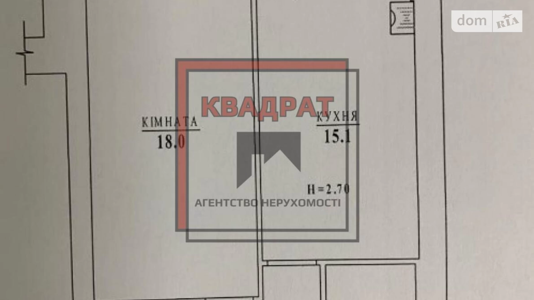 Продается 1-комнатная квартира 50.4 кв. м в Полтаве, СтандартБуд