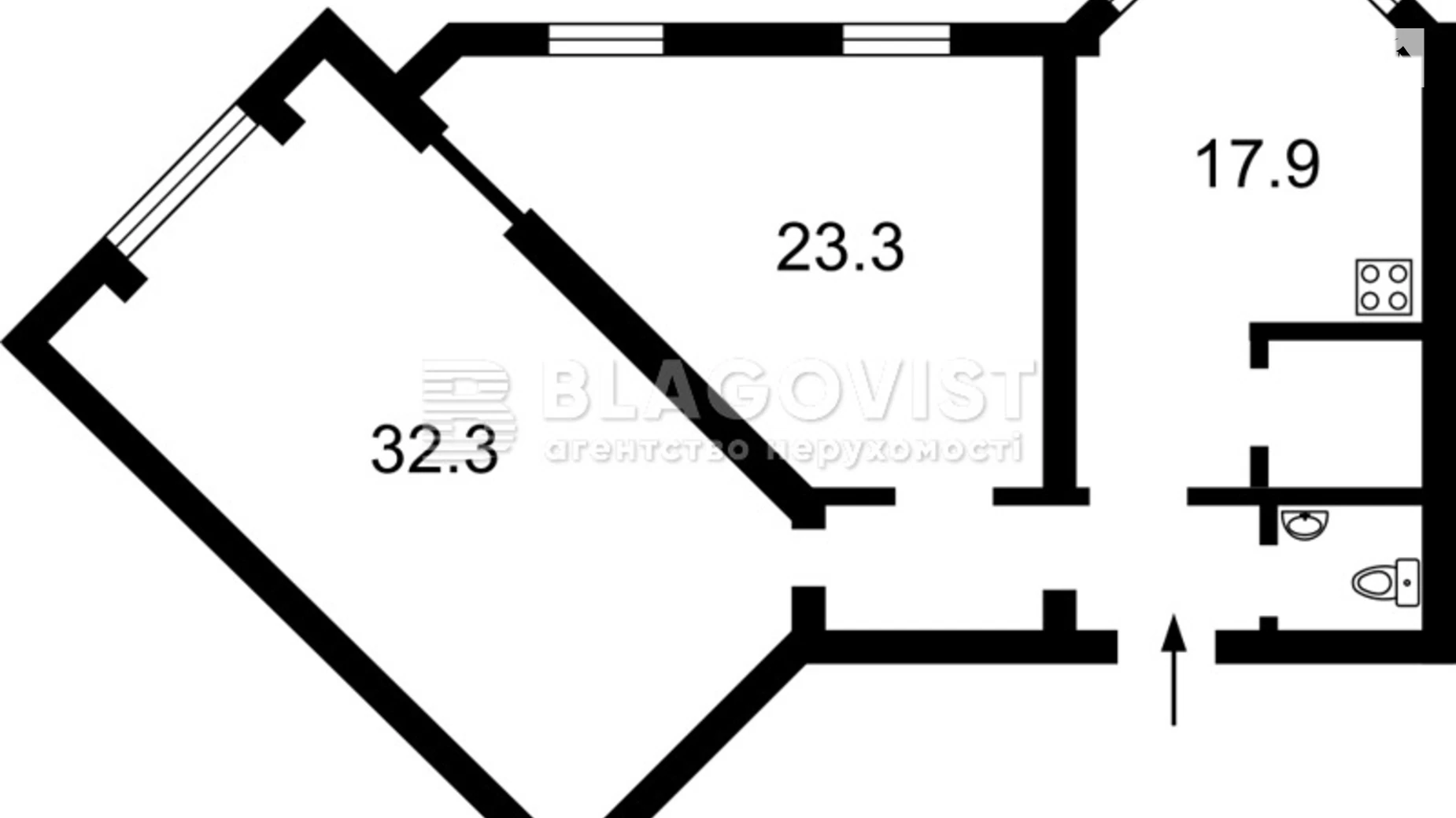 Продается 3-комнатная квартира 79 кв. м в Киеве, ул. Константиновская, 34