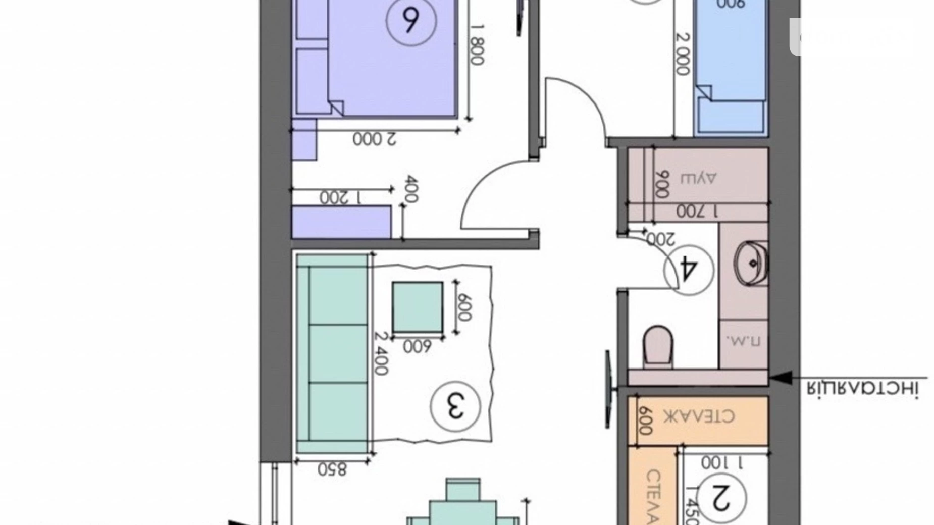 Продается 2-комнатная квартира 70 кв. м в Ровно, ул. Слава Победителям