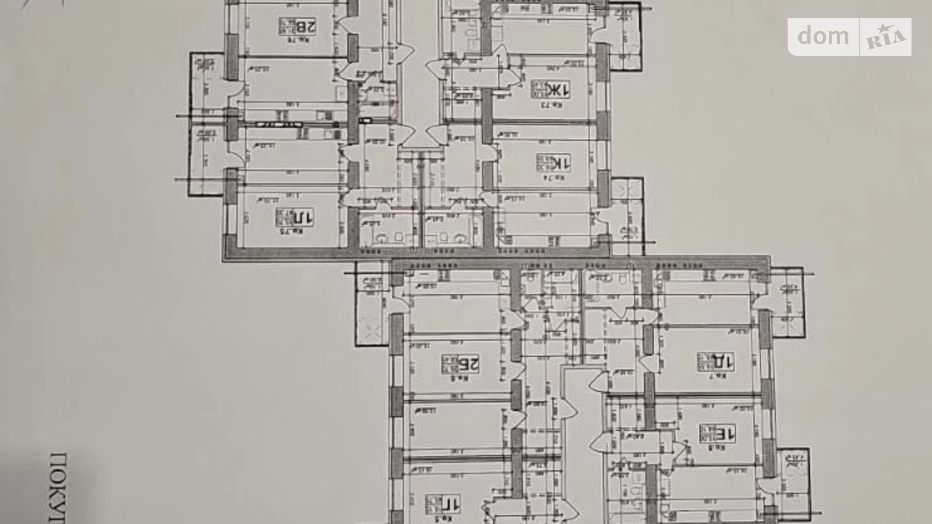 Продается 1-комнатная квартира 44 кв. м в Виннице, ул. Стрелецкая, 23В