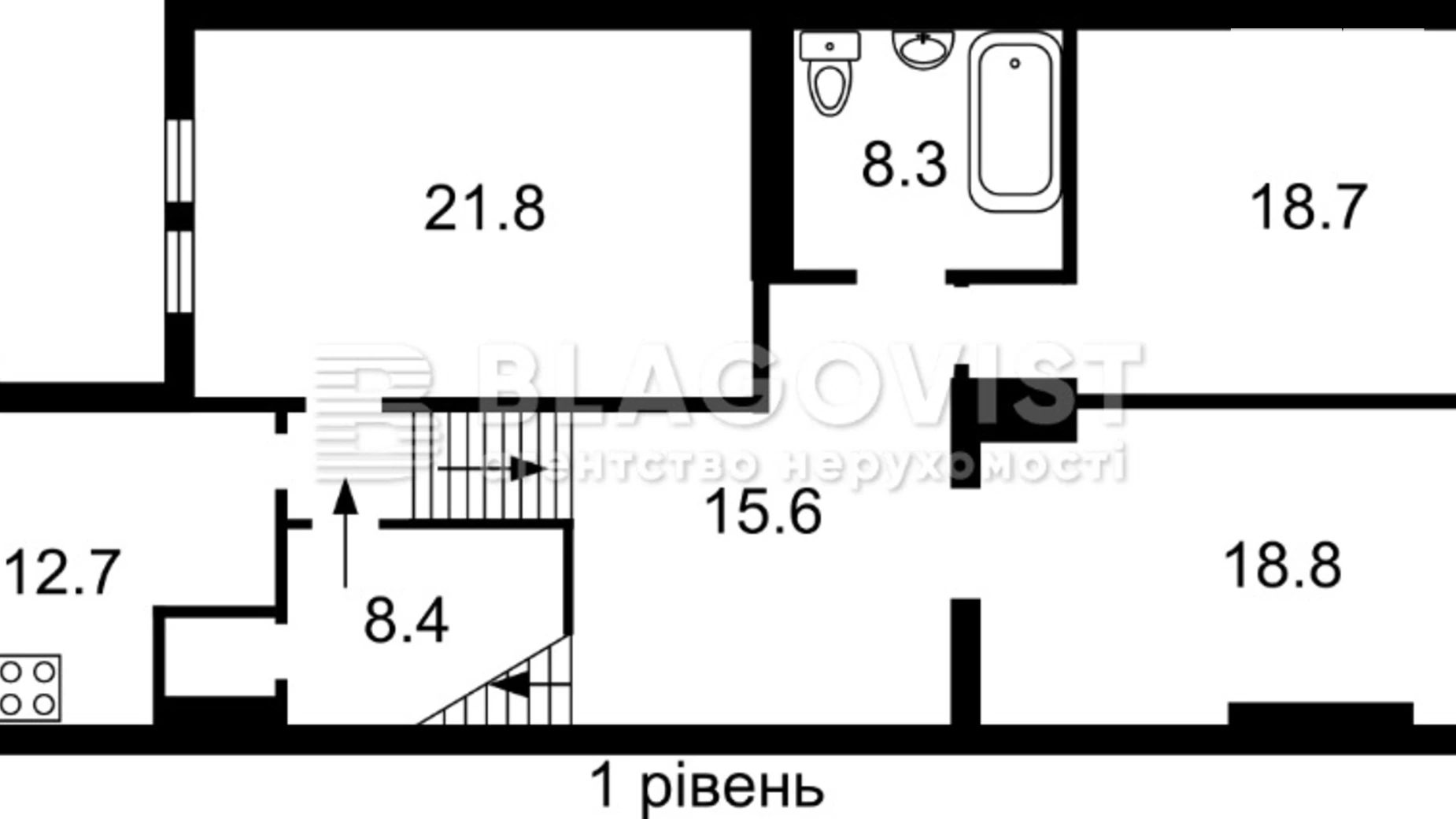 Продається 3-кімнатна квартира 110 кв. м у Києві, вул. Саперно-Слобідська, 8