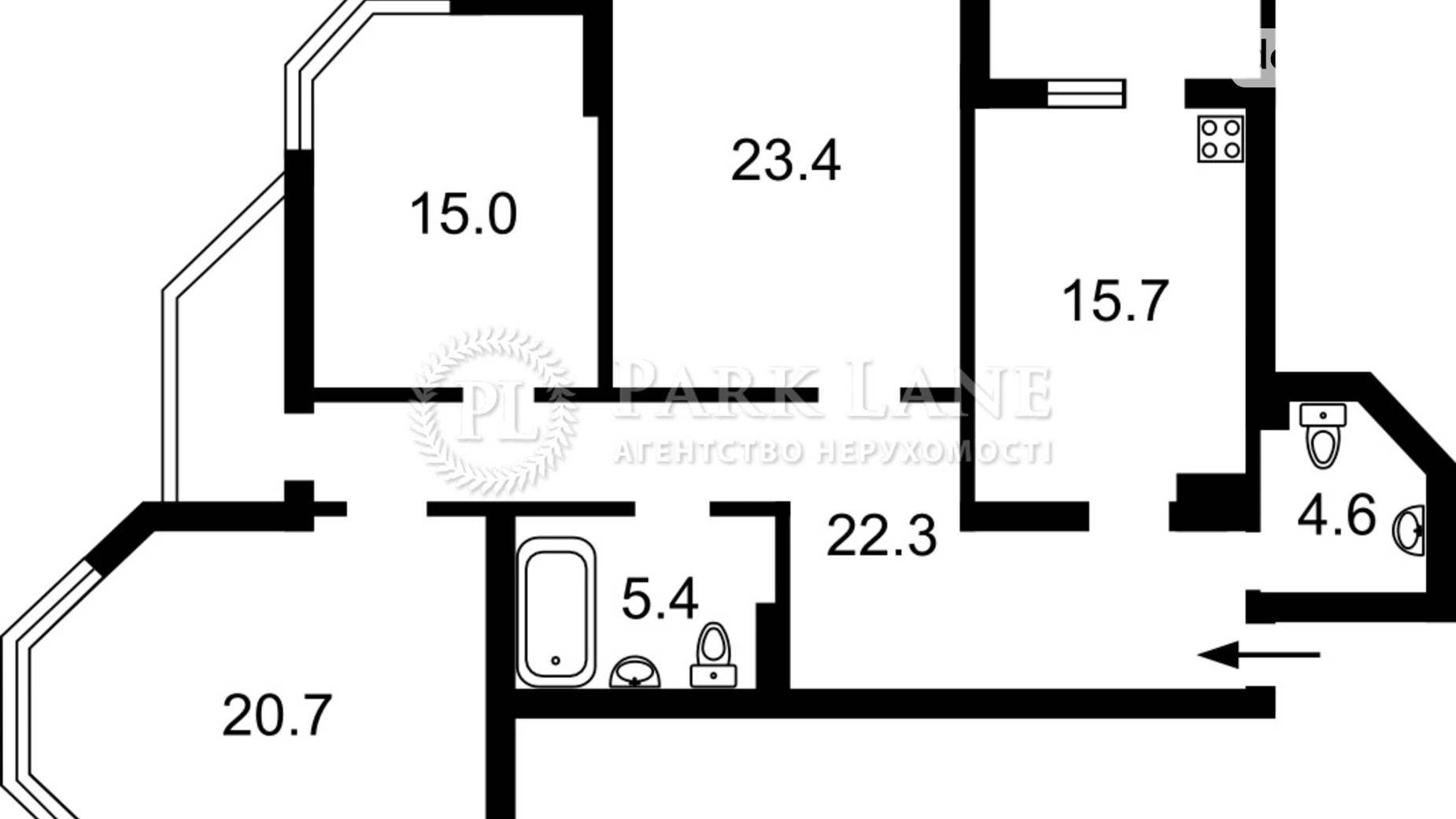 Продается 3-комнатная квартира 112.5 кв. м в Киеве, ул. Перемышльская(Краснопольская), 2Г